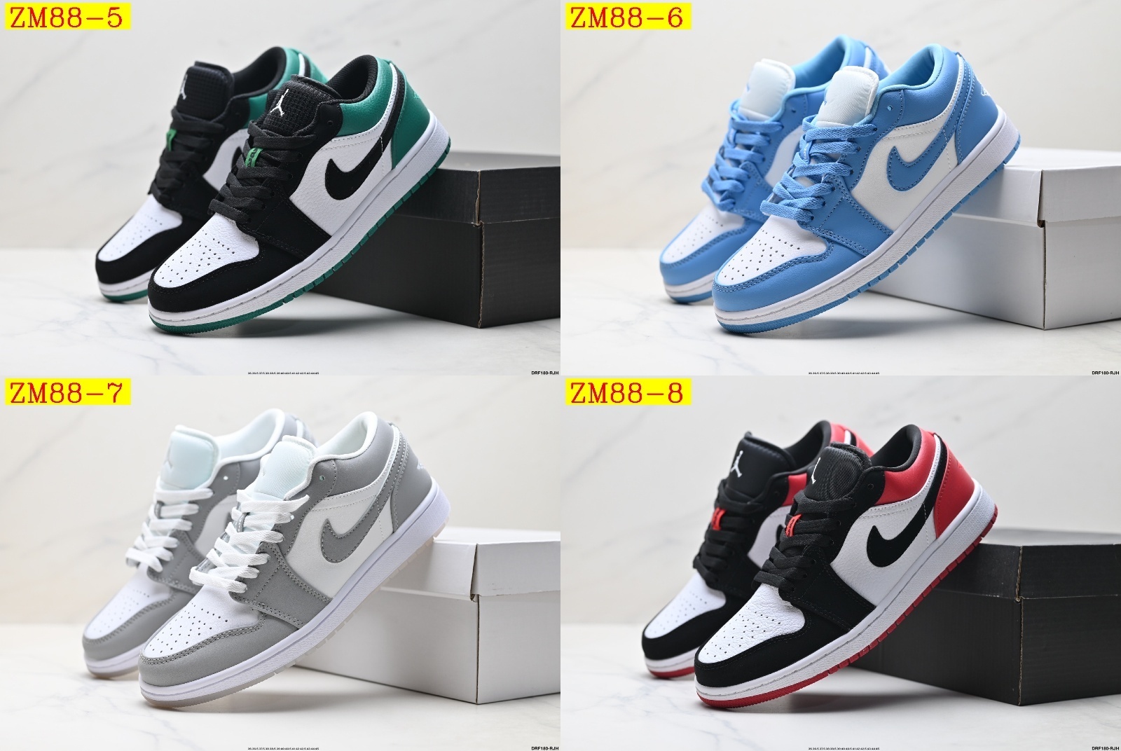 45$ Nike Air Jordan 1 Low Size 36-45 half 711950 ZM88 gallery