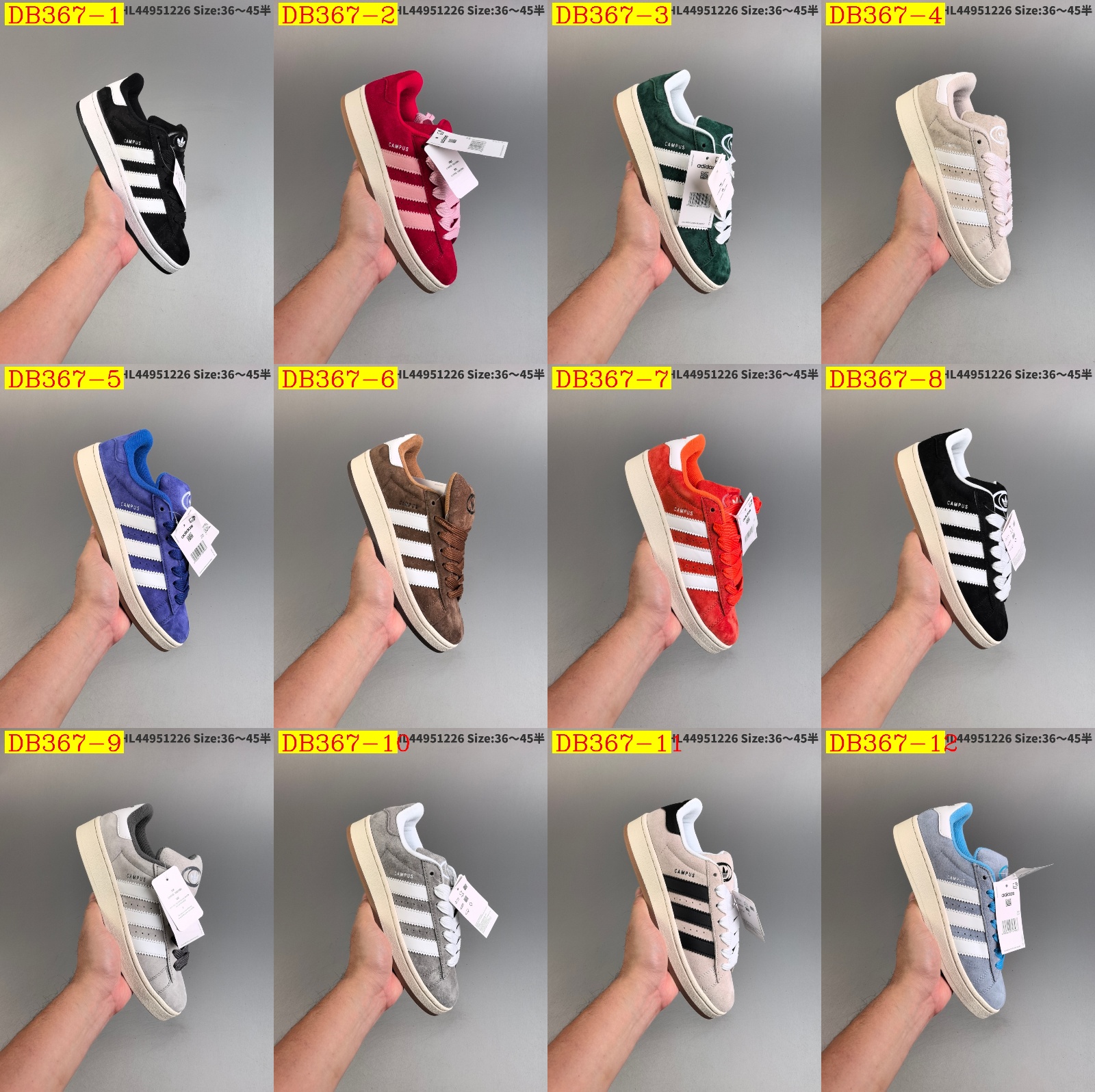 45$ dh Adidas Originals Campus 00s Half size 36-45 61395034155 DB367 gallery