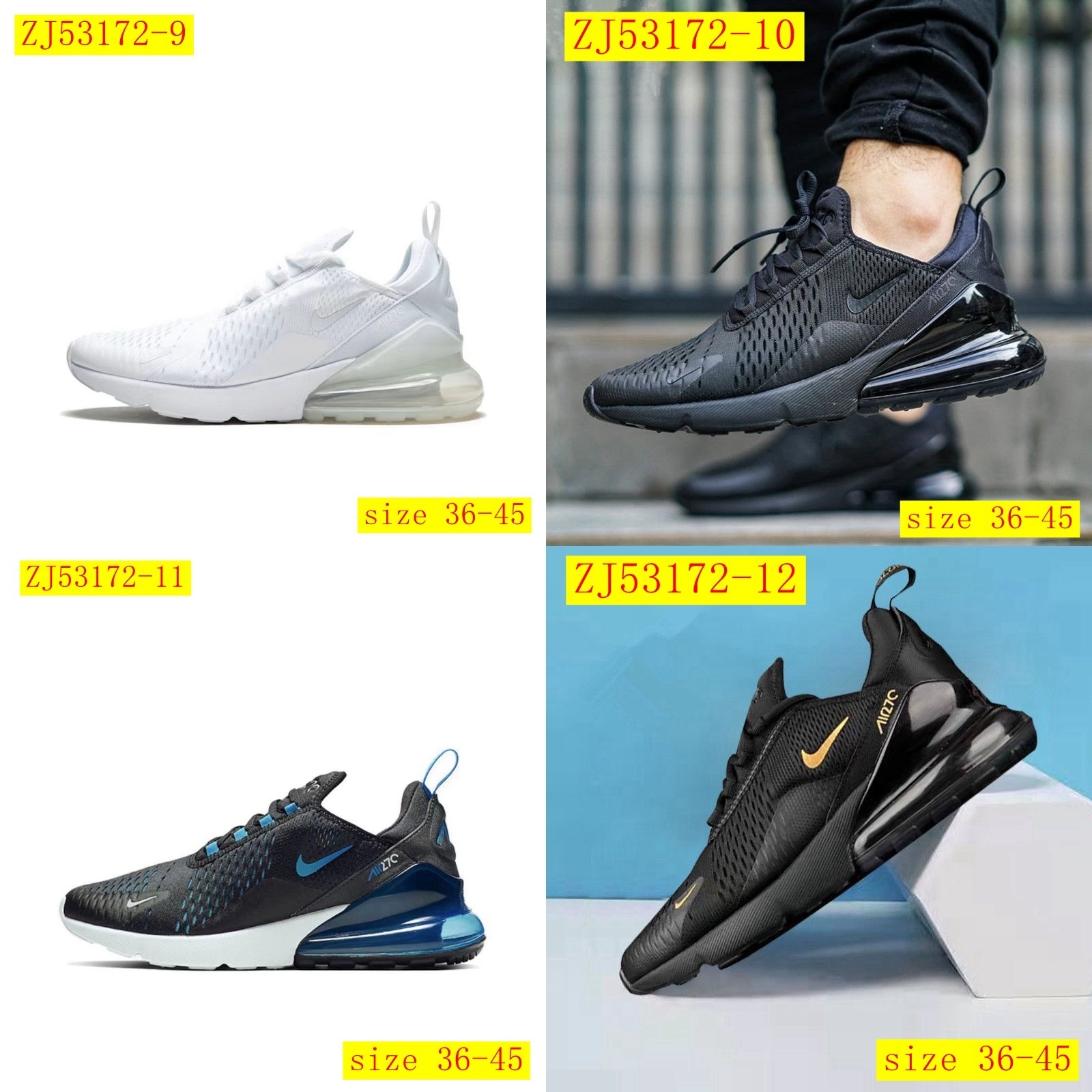 45$ dh Nike Air Max 270 Size 36-45 62325034154 ZJ53172 gallery