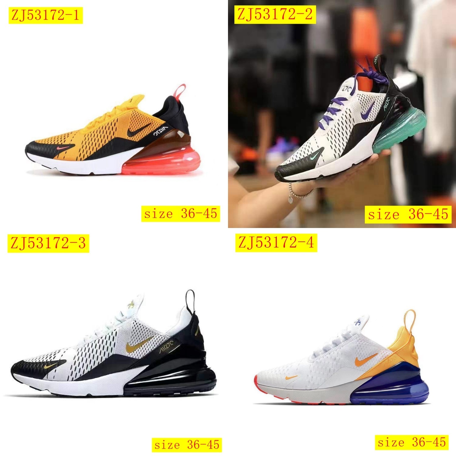 45$ dh Nike Air Max 270 Size 36-45 62325034154 ZJ53172 gallery