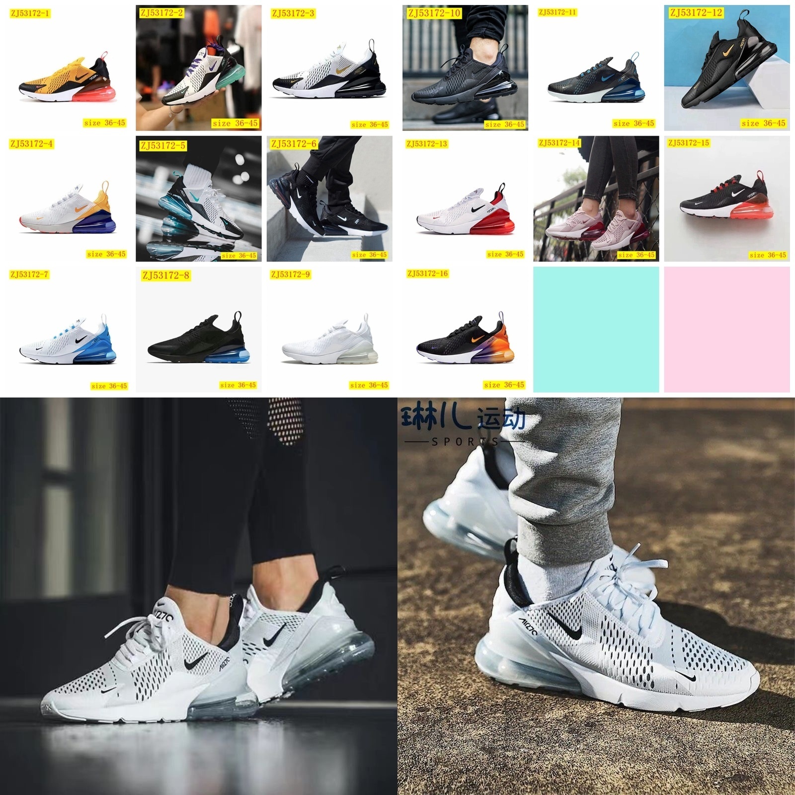 45$ dh Nike Air Max 270 Size 36-45 62325034154 ZJ53172 gallery