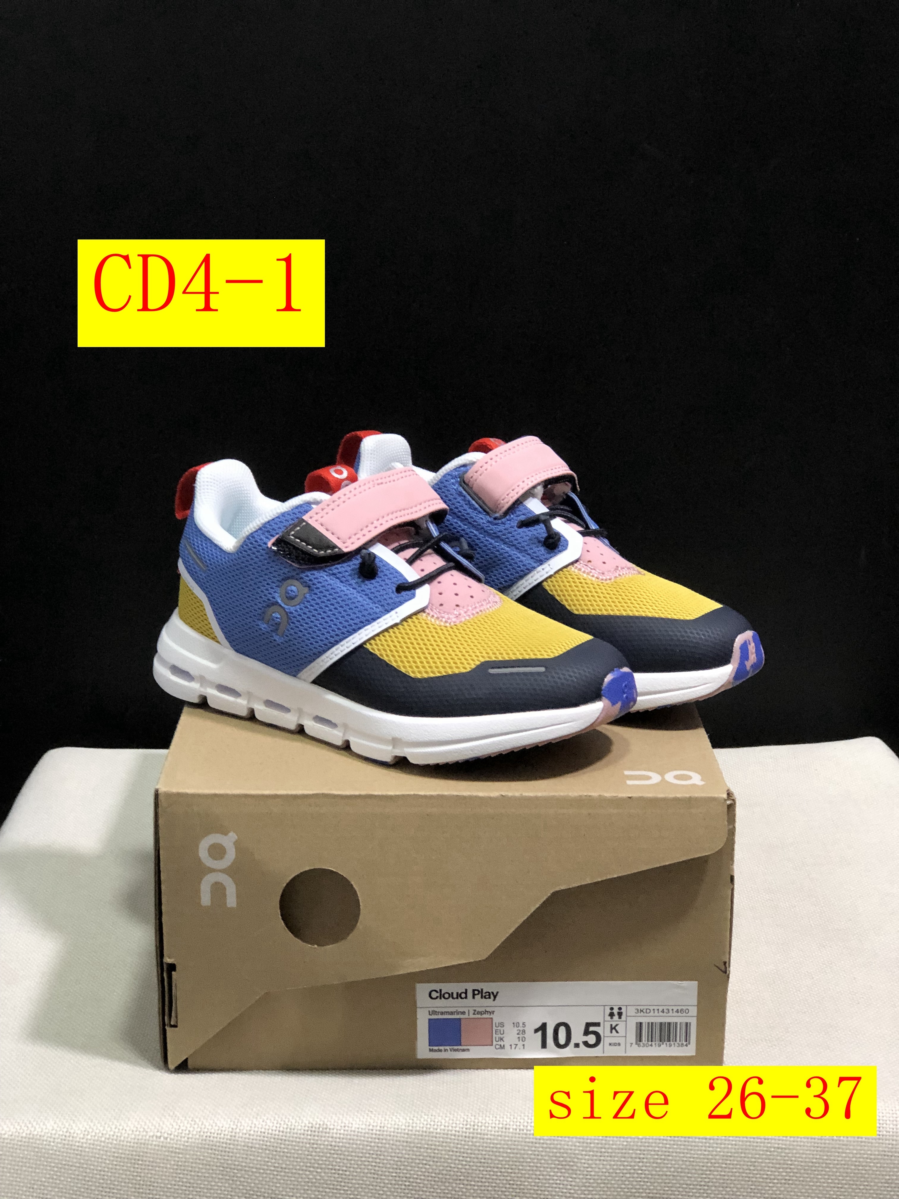 45$ dh ON cloud kids size 26-37 CD4 gallery