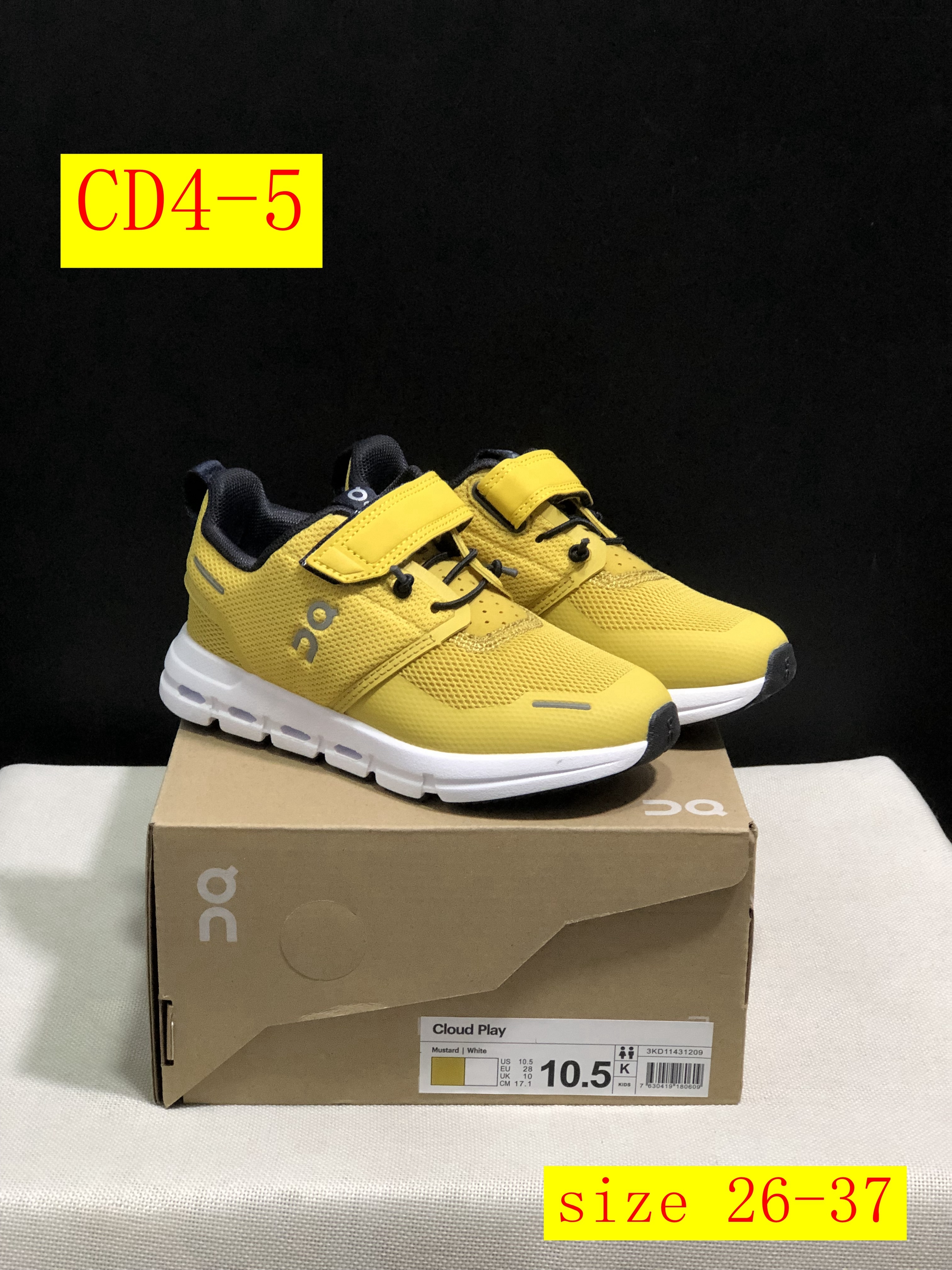 45$ dh ON cloud kids size 26-37 CD4 gallery