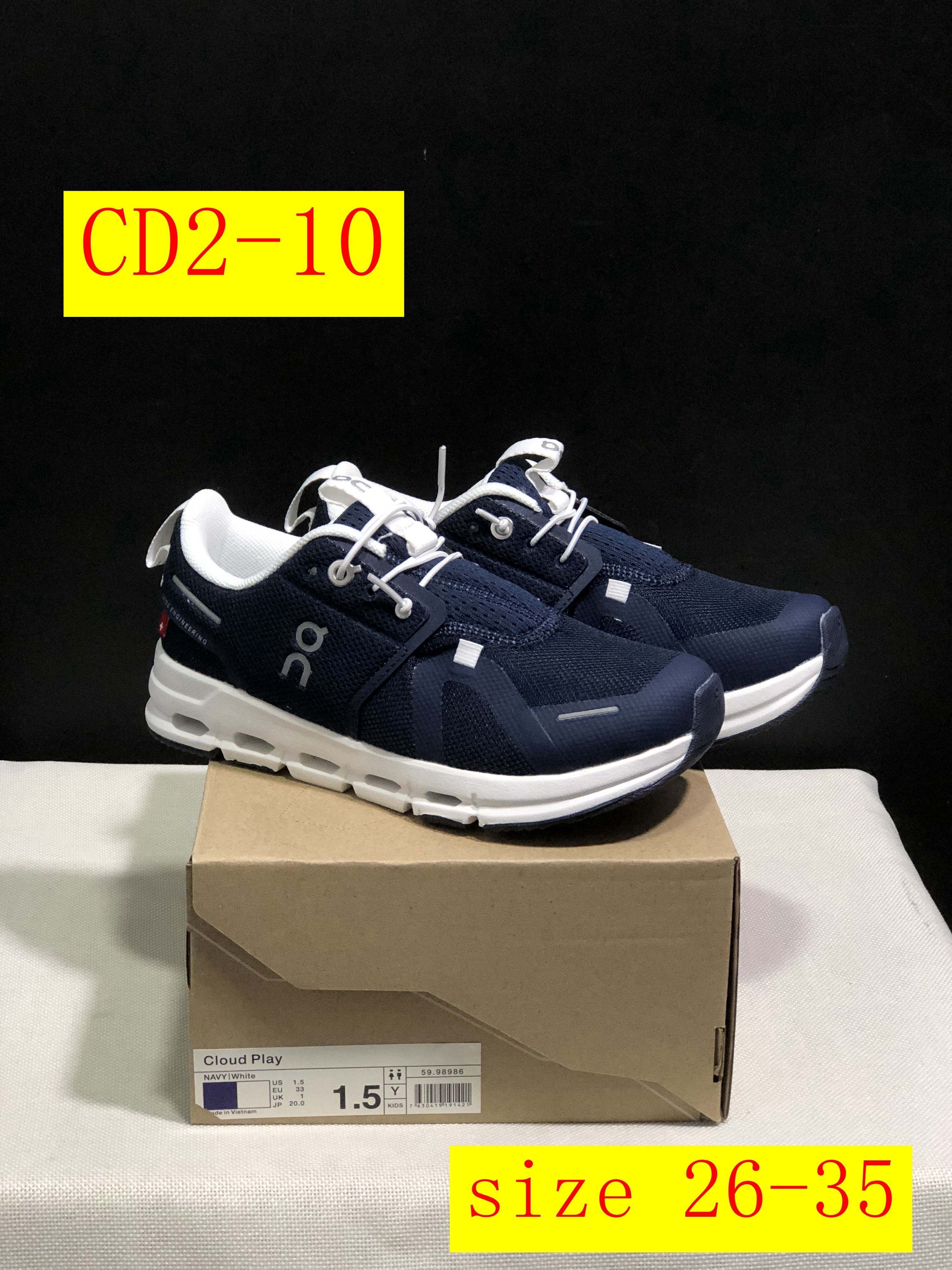 45$ dh On Cloud for kids size 26-35 CD2 gallery