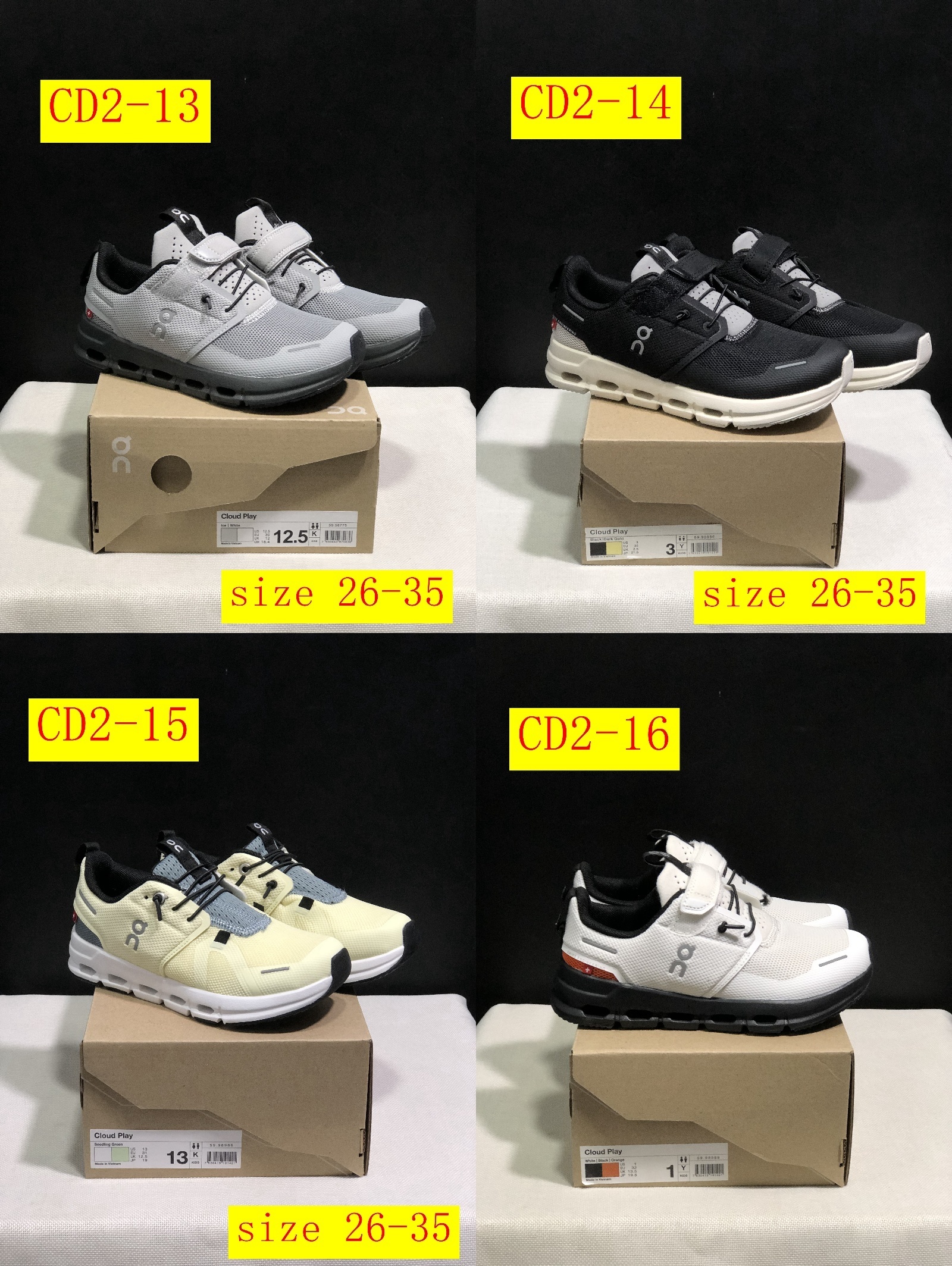 45$ dh On Cloud for kids size 26-35 CD2 gallery