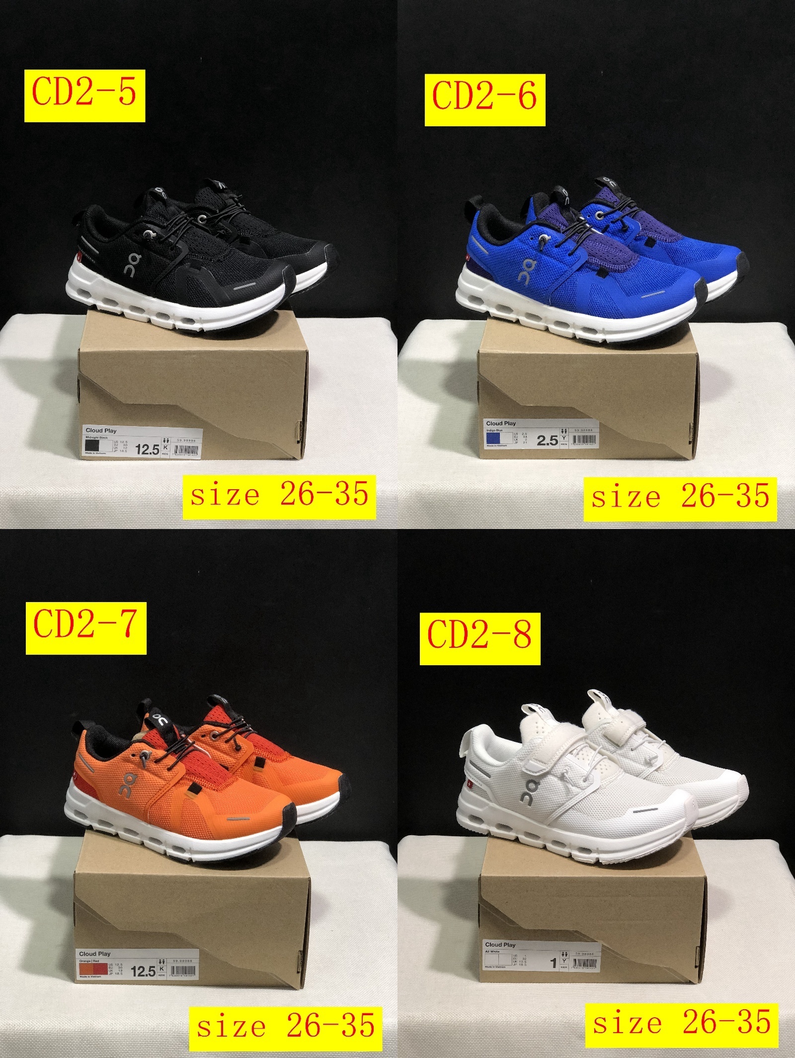 45$ dh On Cloud for kids size 26-35 CD2 gallery