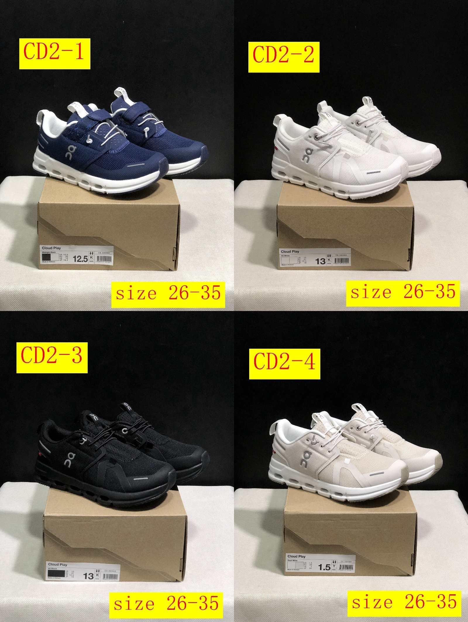 45$ dh On Cloud for kids size 26-35 CD2 gallery