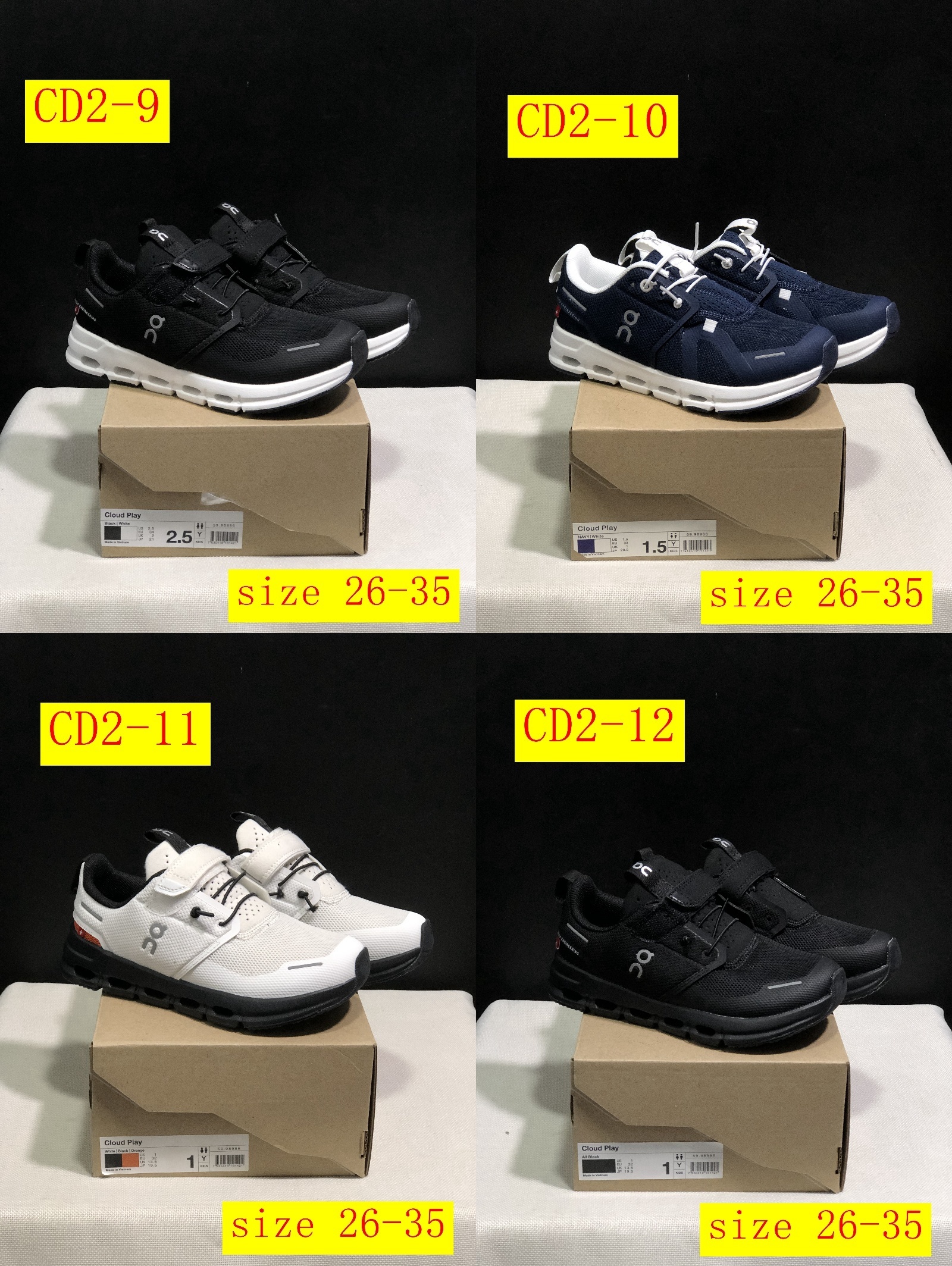 45$ dh On Cloud for kids size 26-35 CD2 gallery