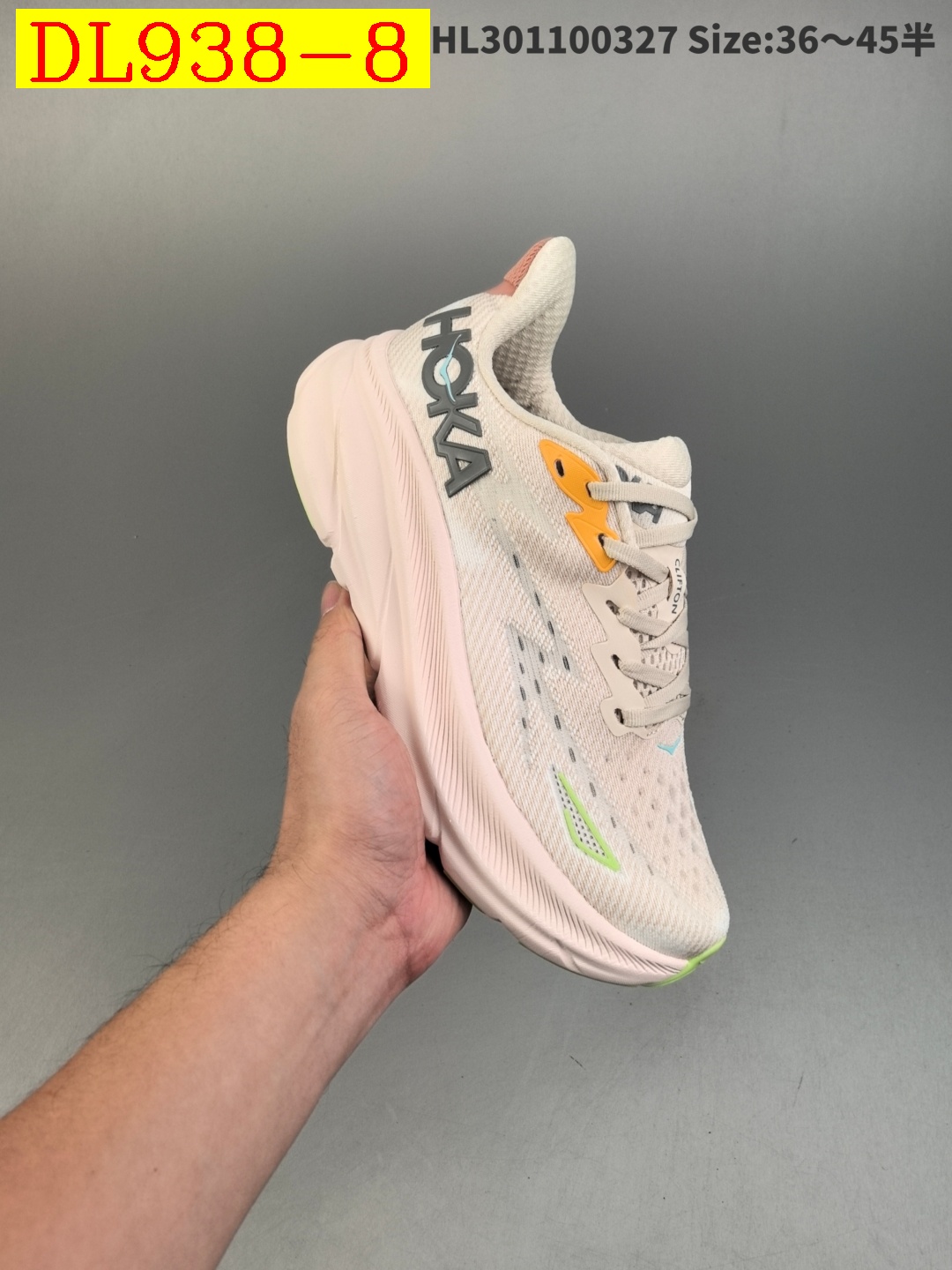 dh Top Quality HOKA W CLIFTON 9 WIDE size 36 45 92625034154 DL938 gallery