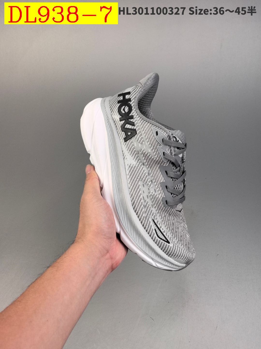 dh Top Quality HOKA W CLIFTON 9 WIDE size 36 45 92625034154 DL938 gallery