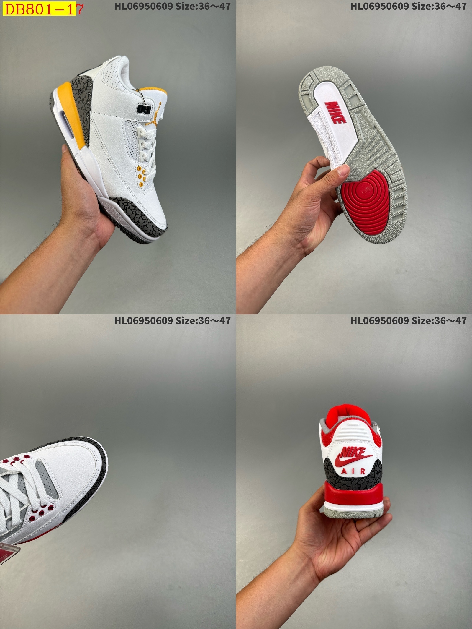 new_dh Air Jordan 3 Retro size 36 46 51498024934 DB801 gallery