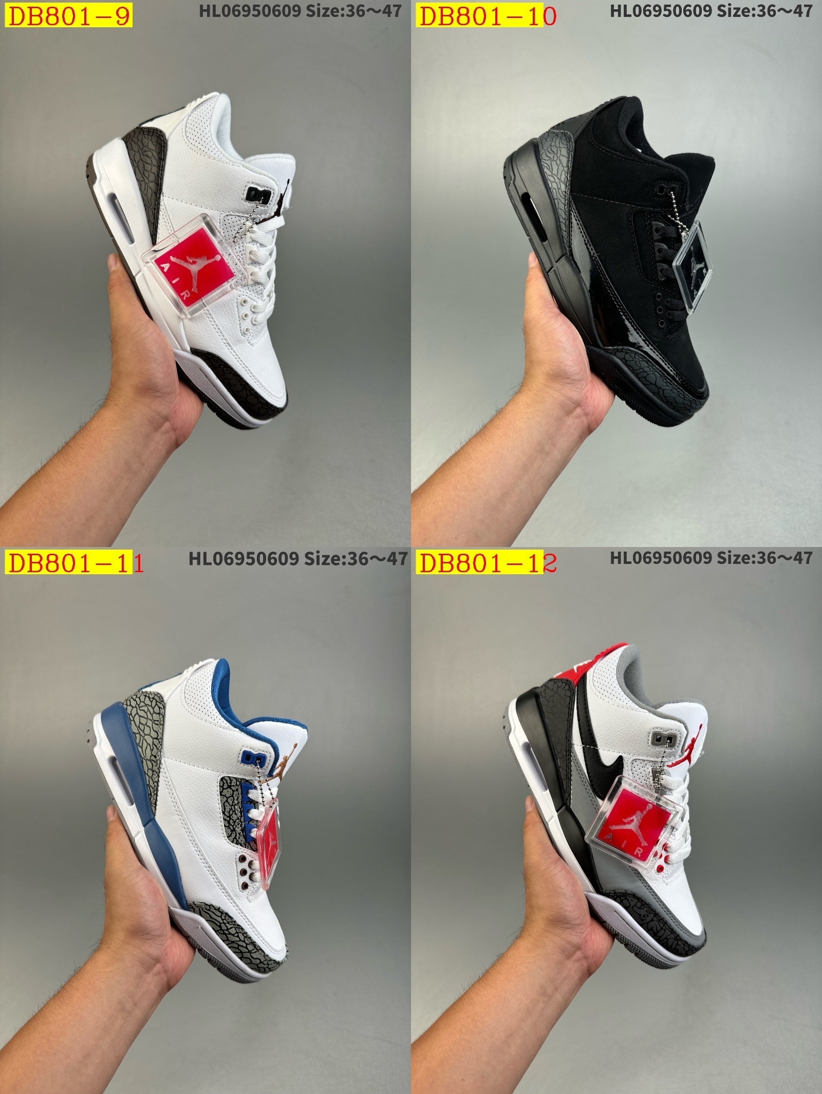 45$ new_dh Air Jordan 3 Retro size 36-46 51498024934 DB801 gallery