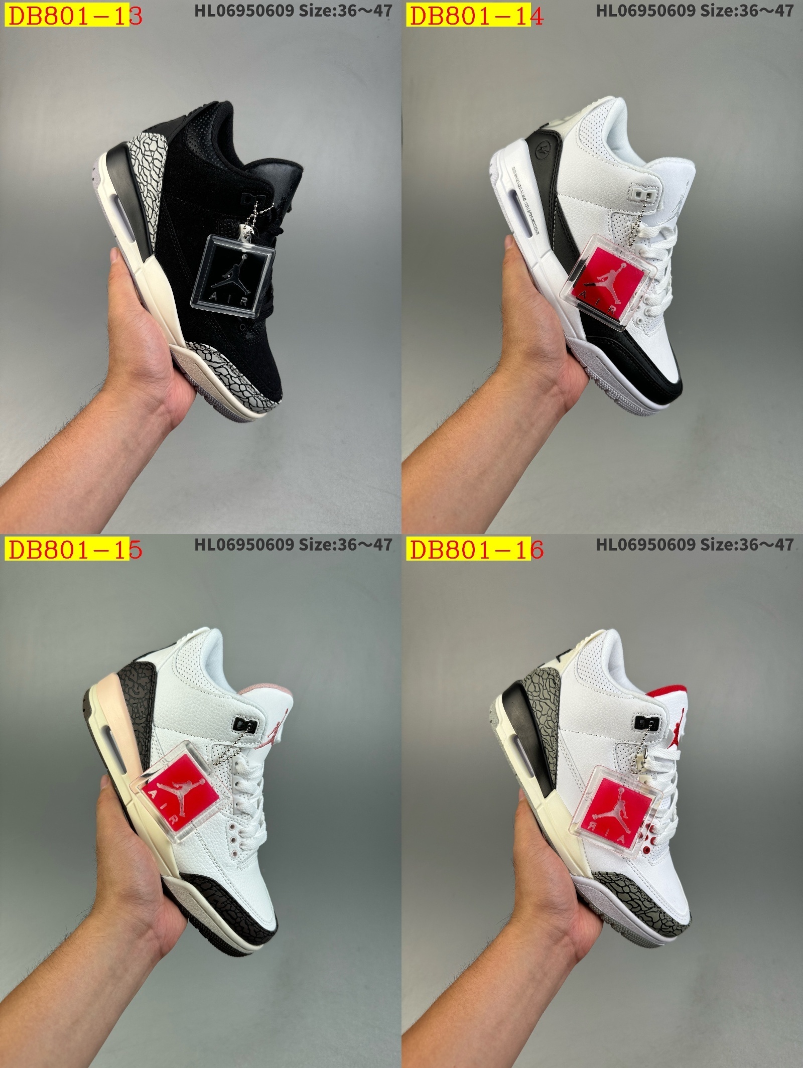 45$ new_dh Air Jordan 3 Retro size 36-46 51498024934 DB801 gallery