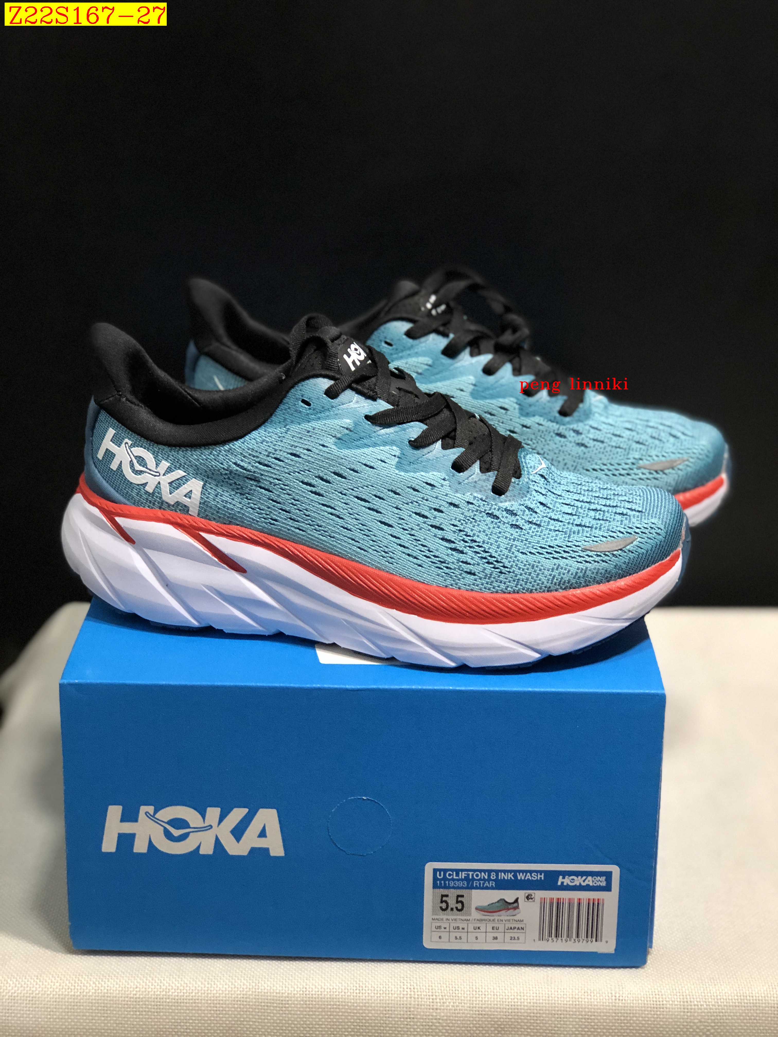 45$ new_dh HOKA ONE ONE Clifton 8 45 size 36-45 421620 Z22S167 gallery