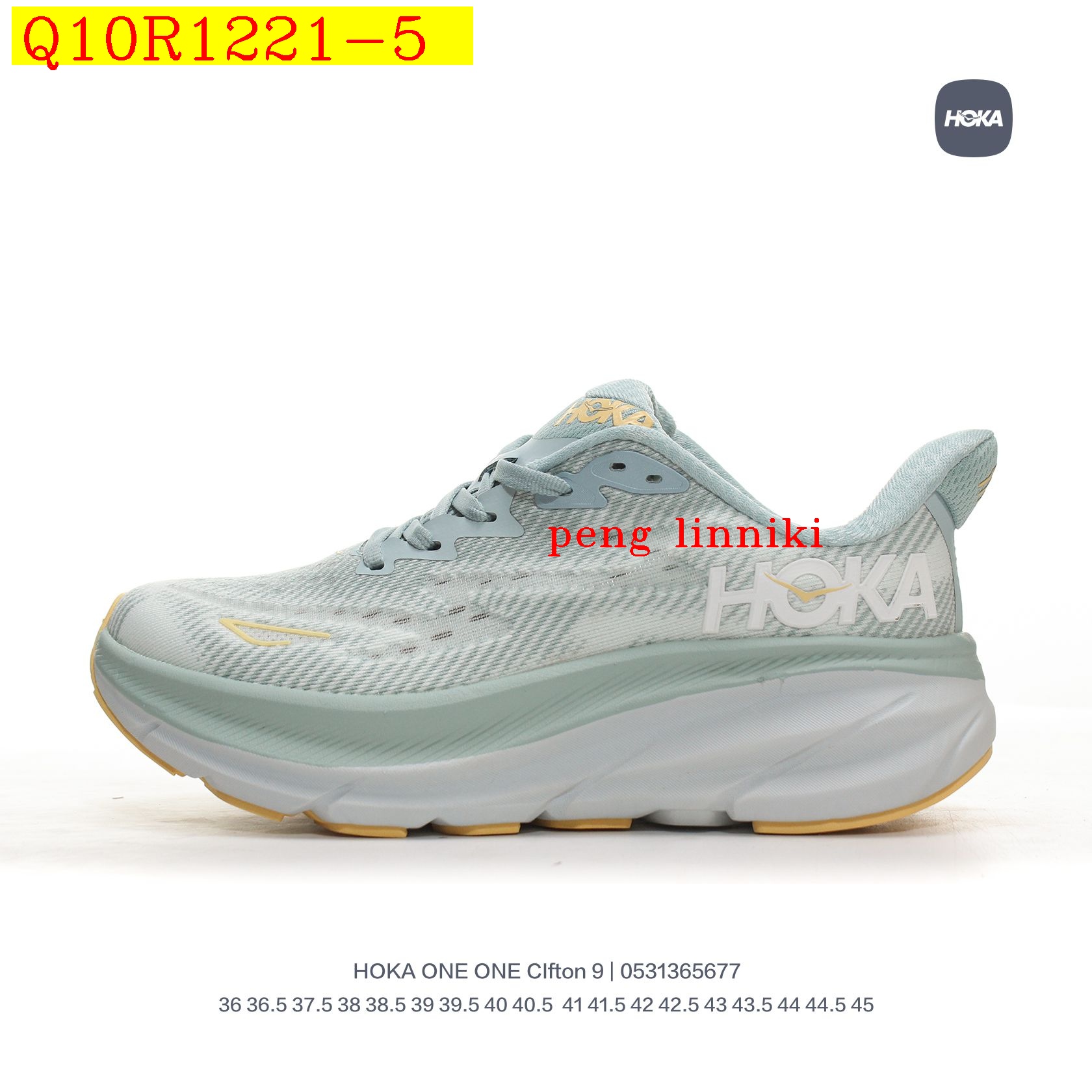 45$ new_dh HOKA ONE ONE MCLIFTON 9 size 36-45 22184034376 Q10R1221 gallery