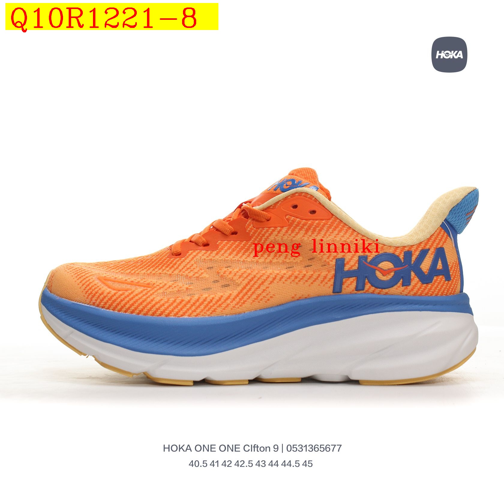 45$ new_dh HOKA ONE ONE MCLIFTON 9 size 36-45 22184034376 Q10R1221 gallery