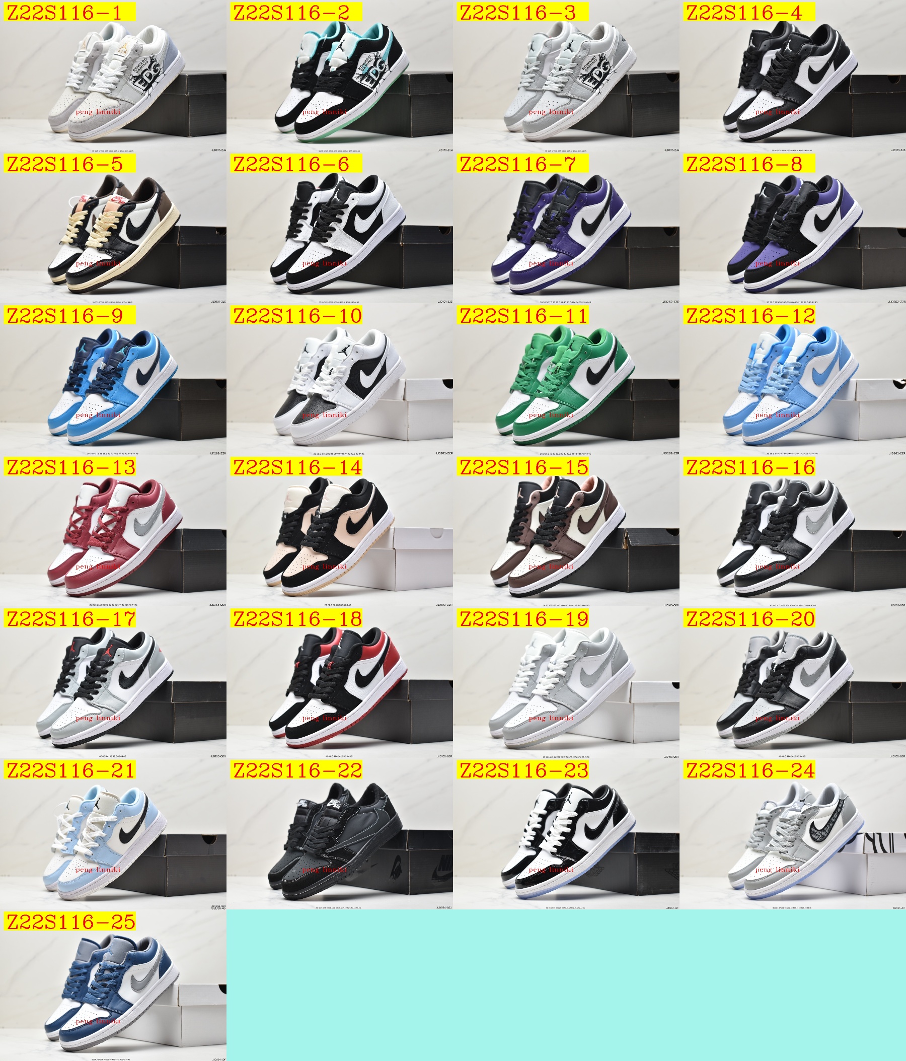 45$ new_dh TOP QUALITY Air Jordan 1 Low SIZE 36-45 52128034038 Z22S116 gallery