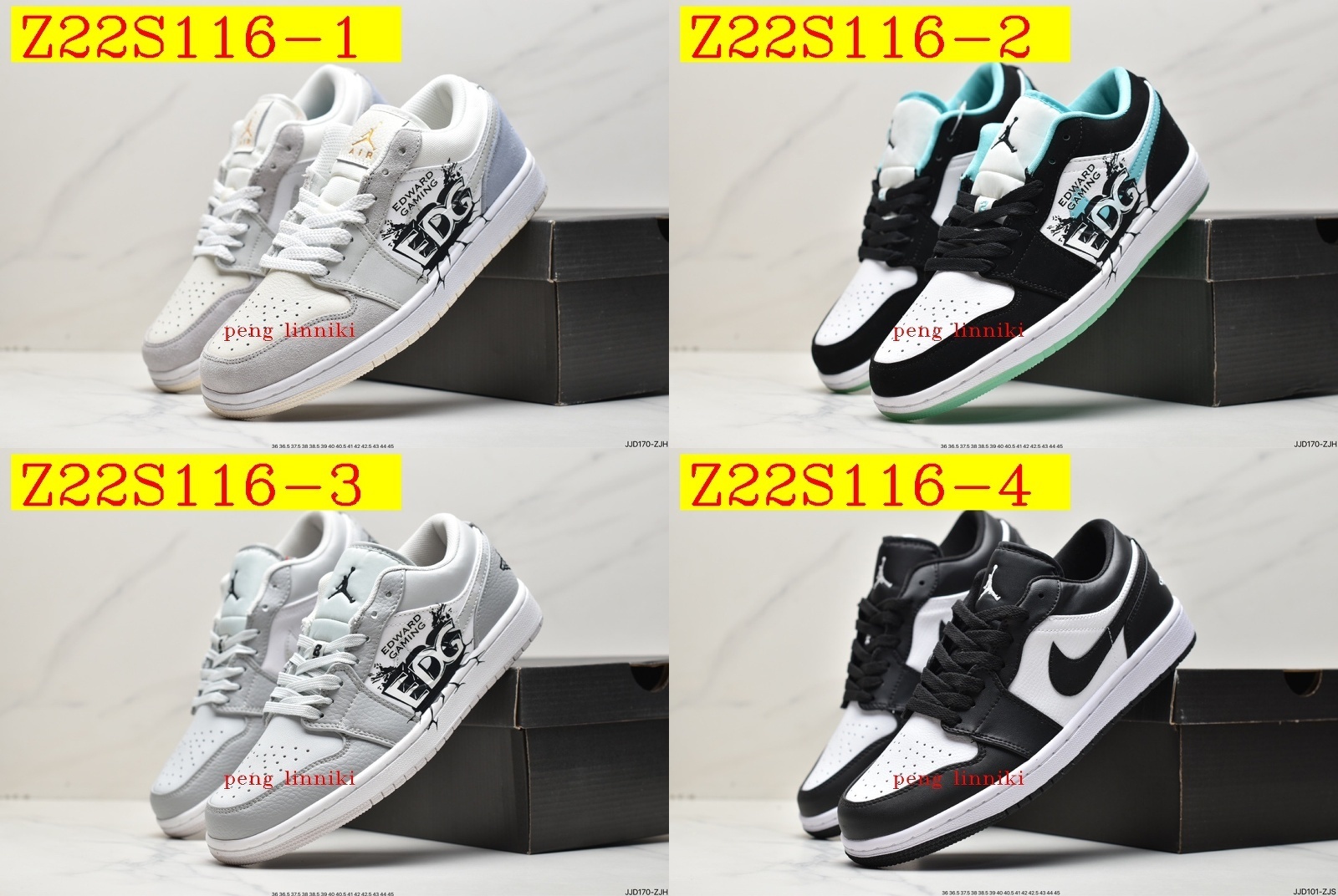 45$ new_dh TOP QUALITY Air Jordan 1 Low SIZE 36-45 52128034038 Z22S116 gallery