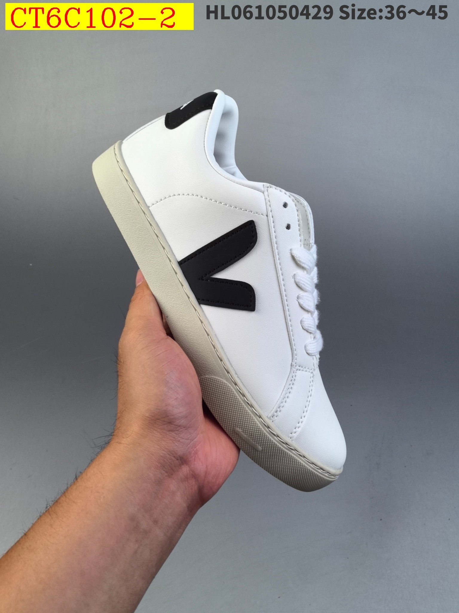 45$ new_dh Veja Esplar Leather Low Sneakers SIZE 36-45 92613024939 CT6C102 gallery