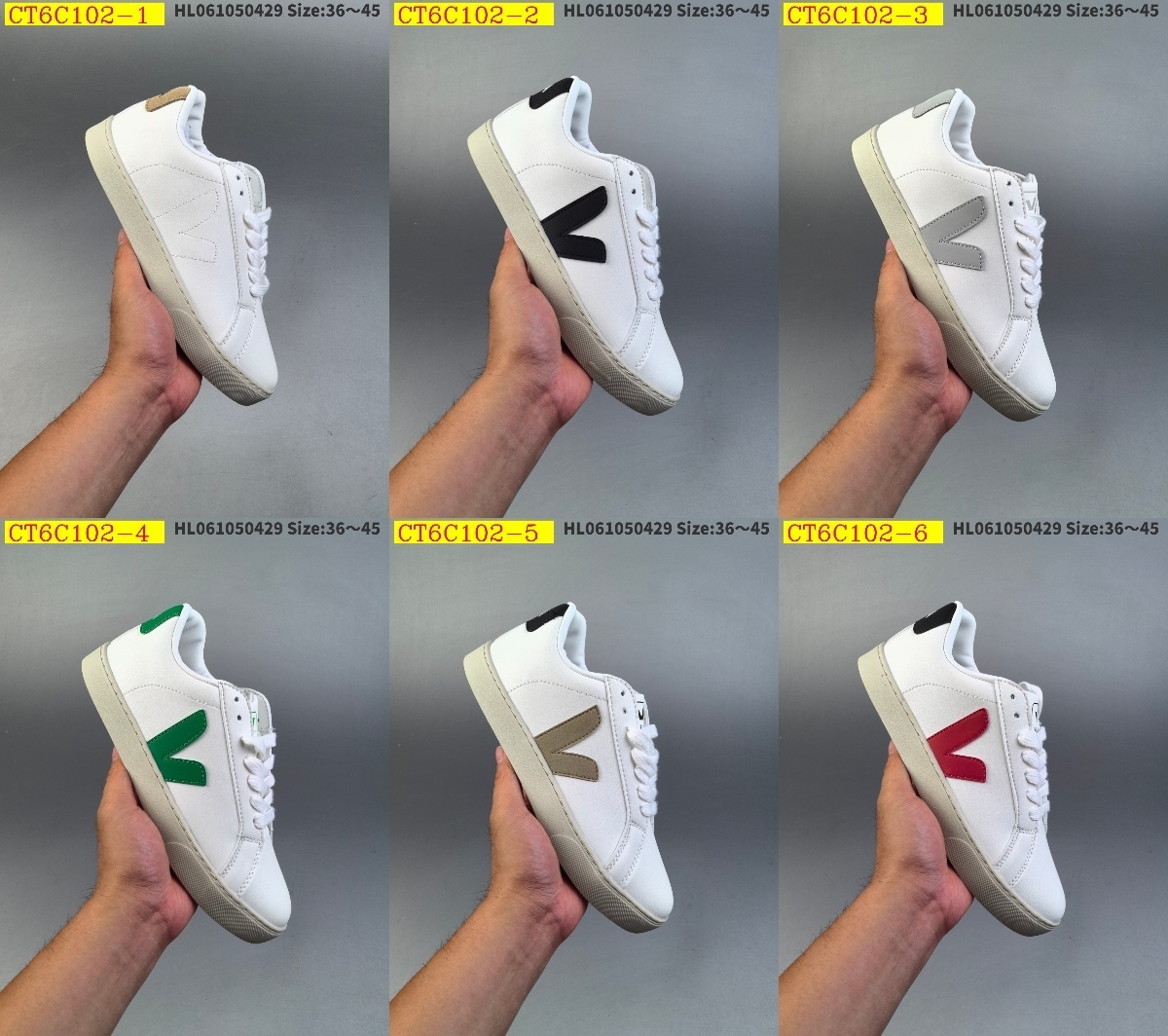 45$ new_dh Veja Esplar Leather Low Sneakers SIZE 36-45 92613024939 CT6C102 gallery