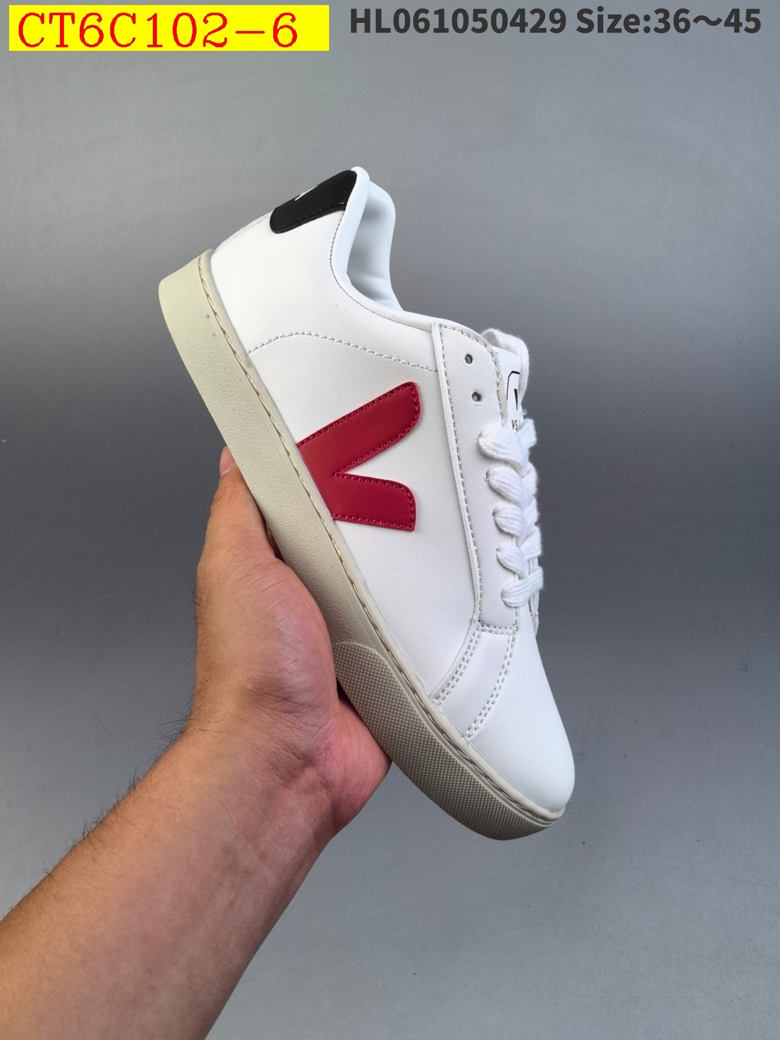 45$ new_dh Veja Esplar Leather Low Sneakers SIZE 36-45 92613024939 CT6C102 gallery