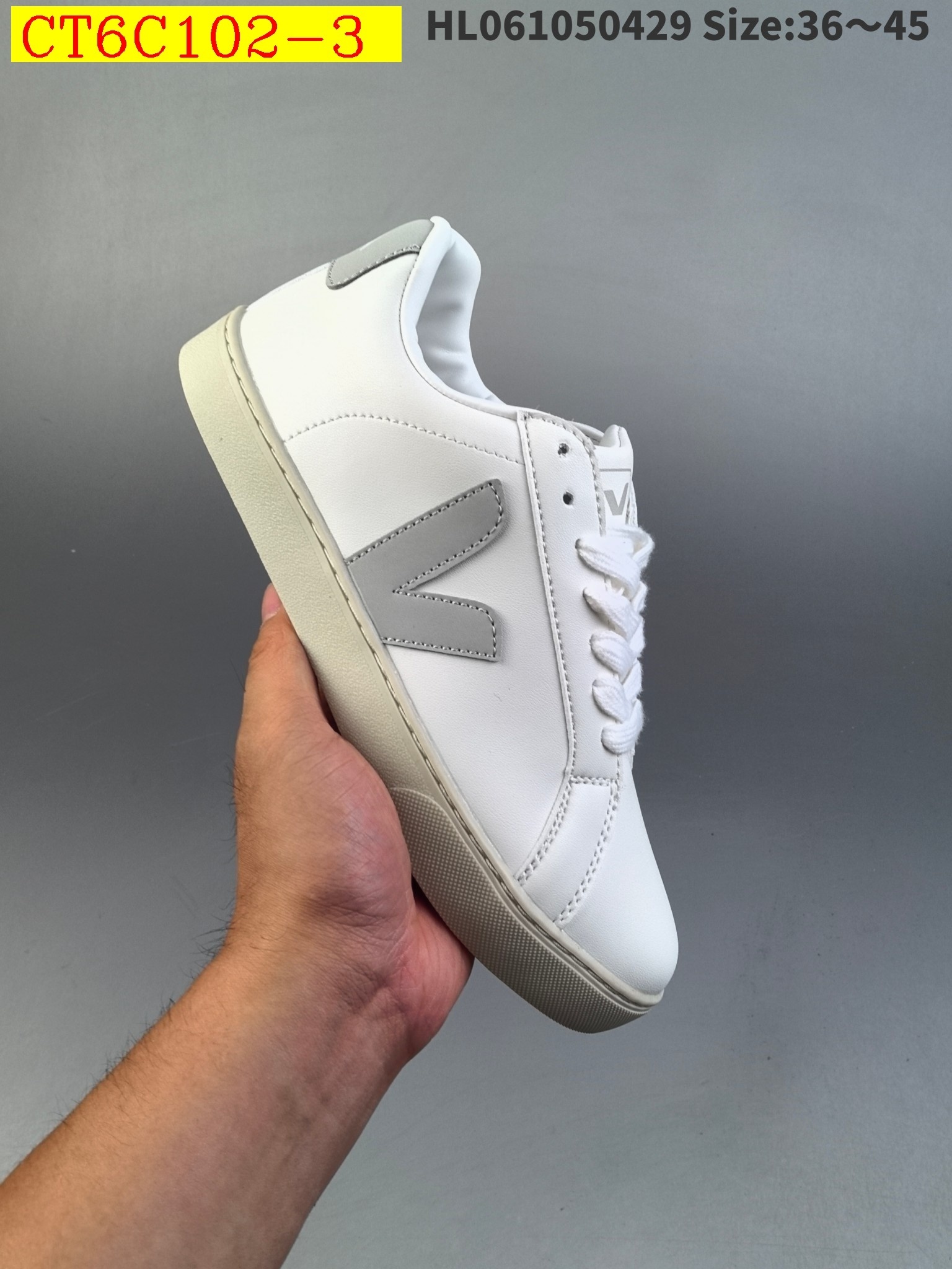 45$ new_dh Veja Esplar Leather Low Sneakers SIZE 36-45 92613024939 CT6C102 gallery