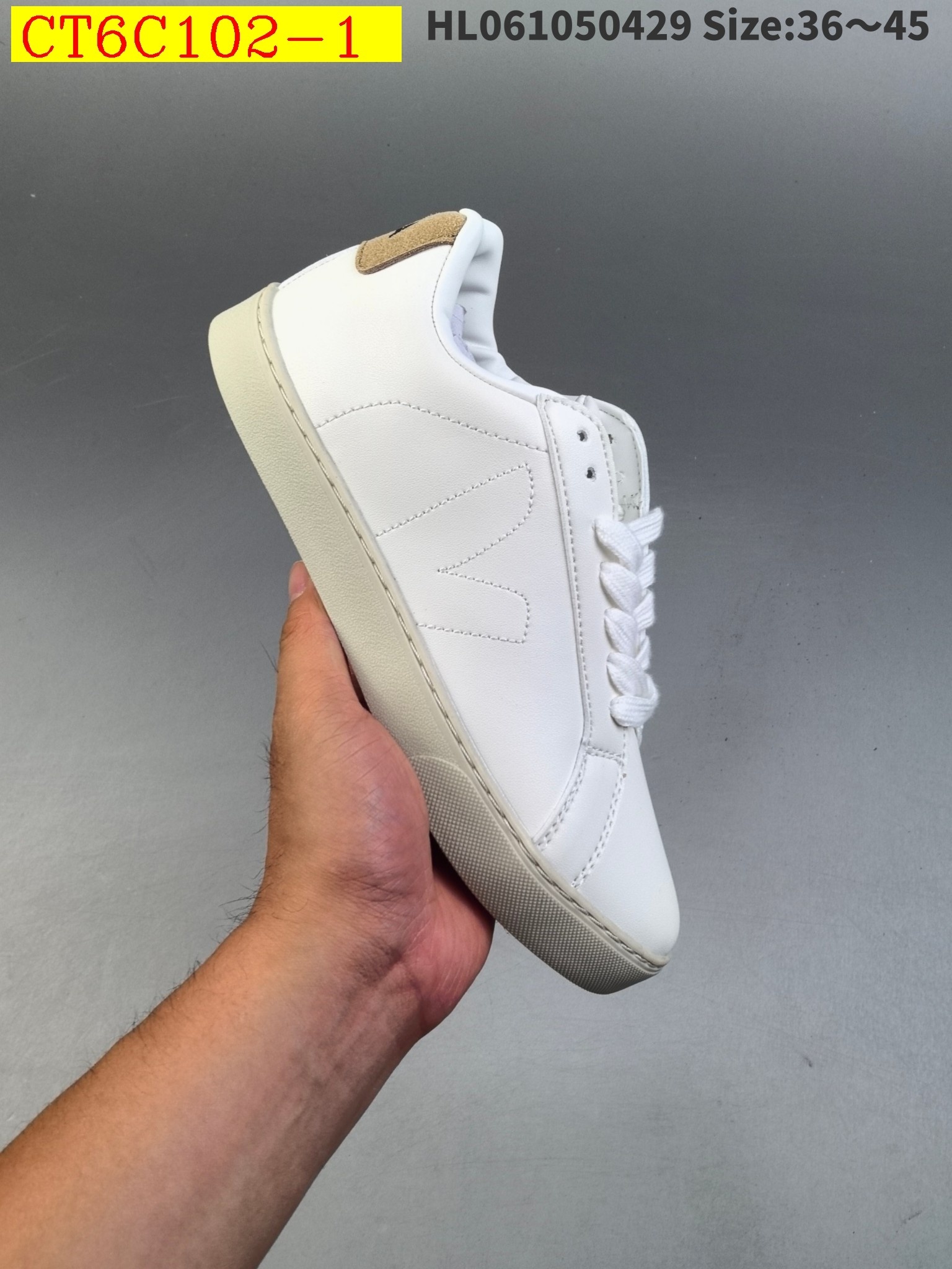 45$ new_dh Veja Esplar Leather Low Sneakers SIZE 36-45 92613024939 CT6C102 gallery