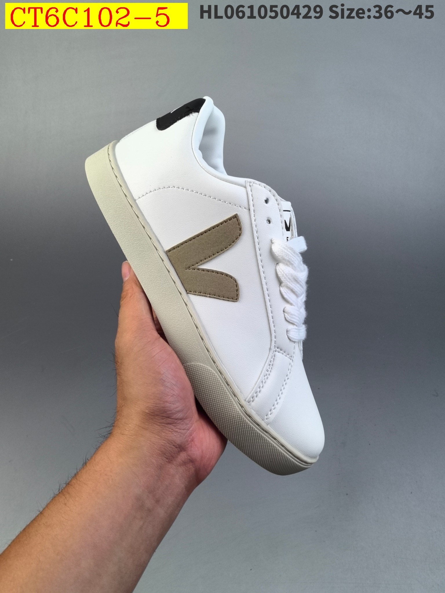 45$ new_dh Veja Esplar Leather Low Sneakers SIZE 36-45 92613024939 CT6C102 gallery