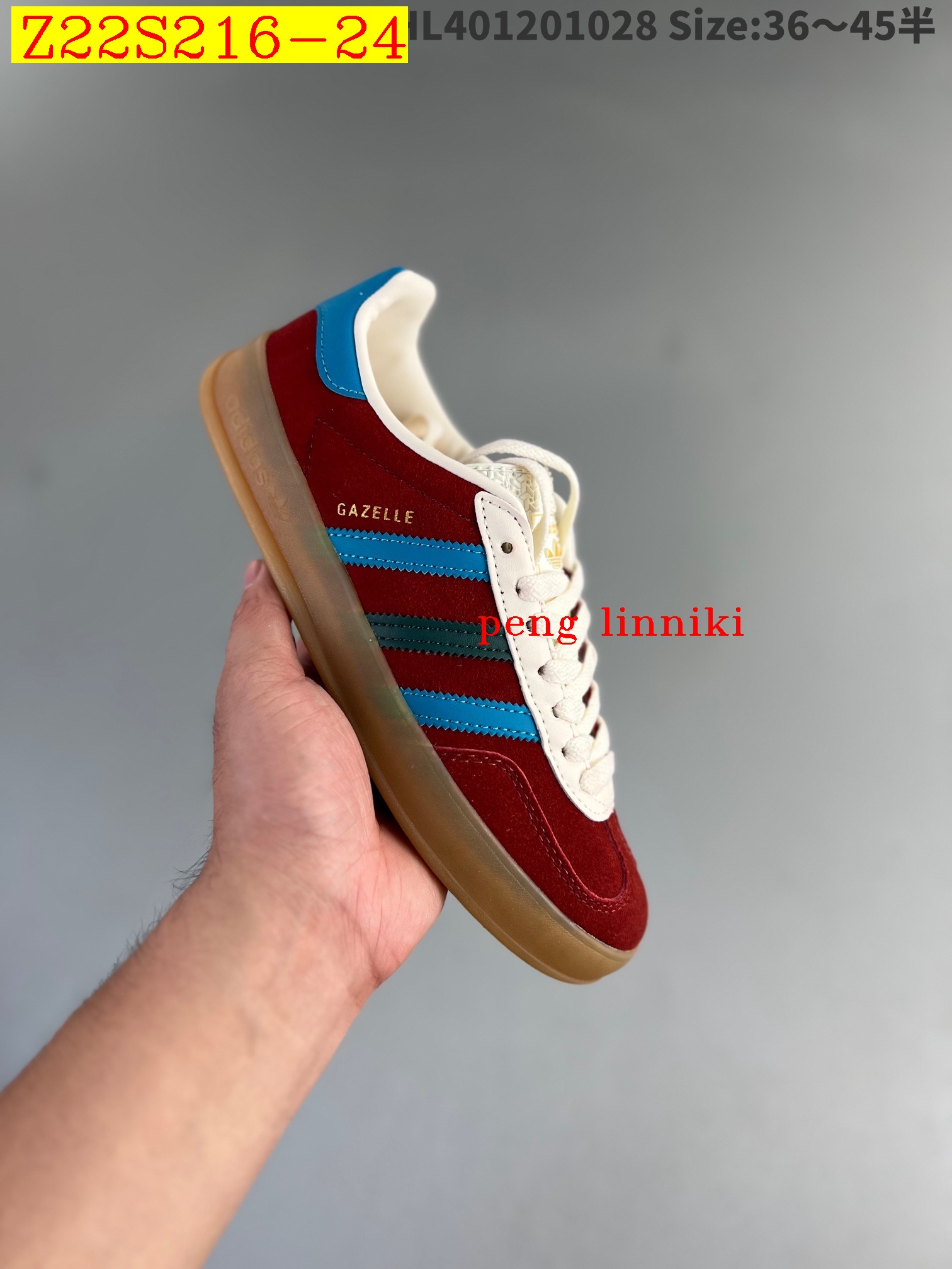 45$ new_dh adidas Originals Gazelle INdoor SIZE 36-45 22849034130 Z22S216 gallery