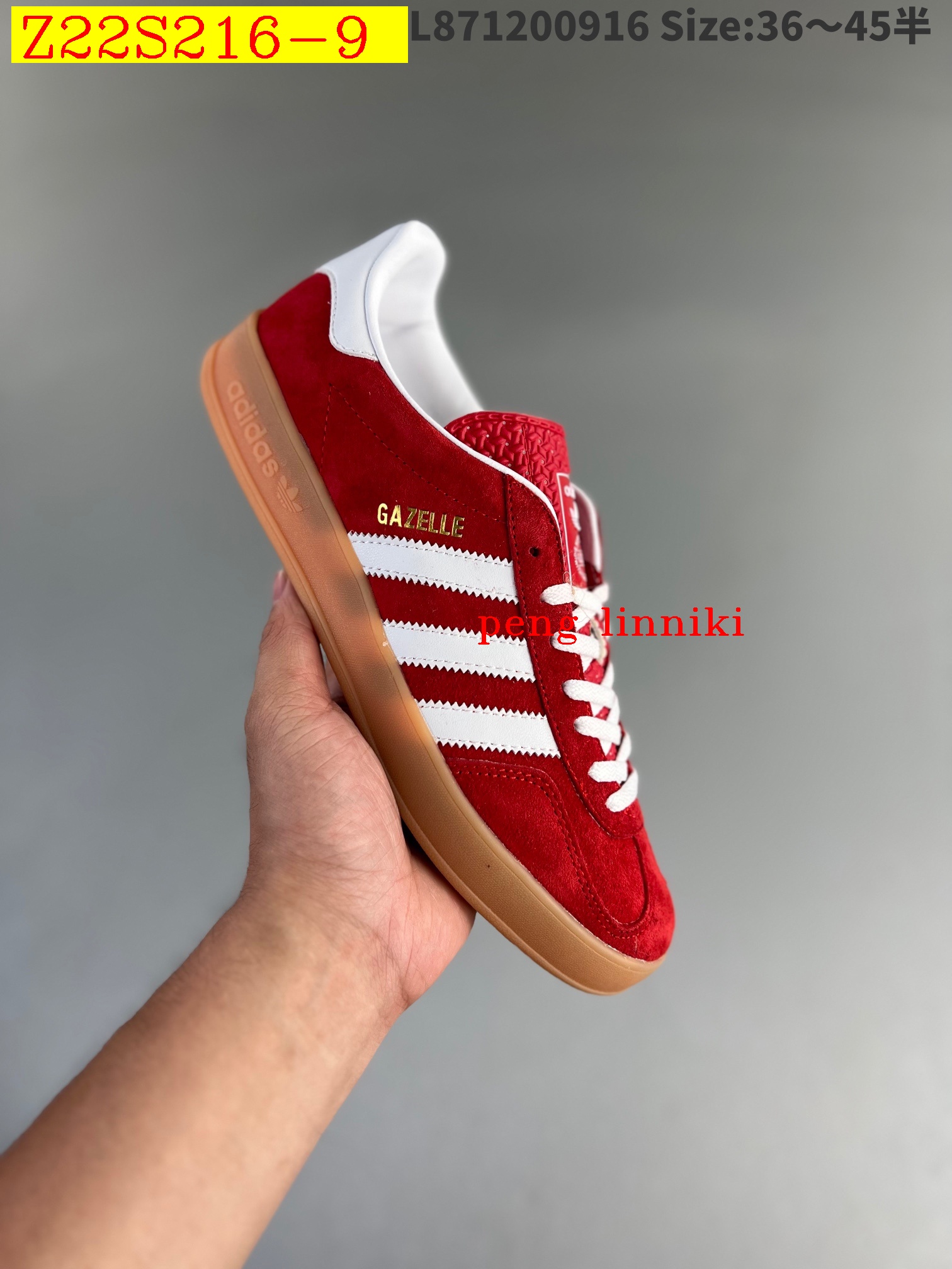 45$ new_dh adidas Originals Gazelle INdoor SIZE 36-45 22849034130 Z22S216 gallery