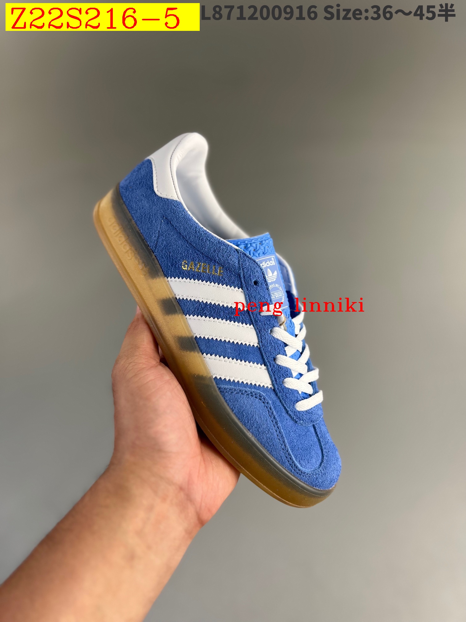 45$ new_dh adidas Originals Gazelle INdoor SIZE 36-45 22849034130 Z22S216 gallery