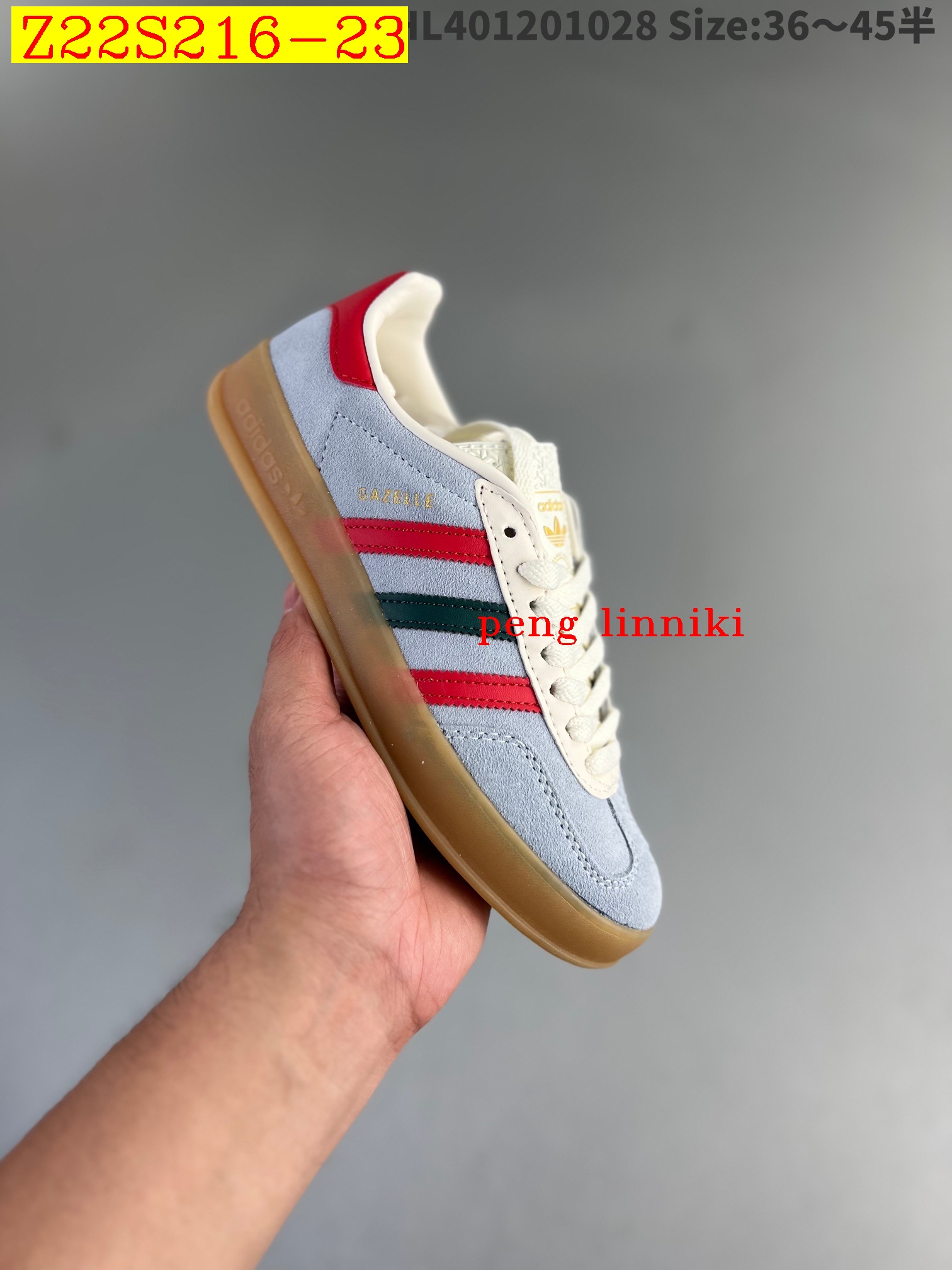 45$ new_dh adidas Originals Gazelle INdoor SIZE 36-45 22849034130 Z22S216 gallery