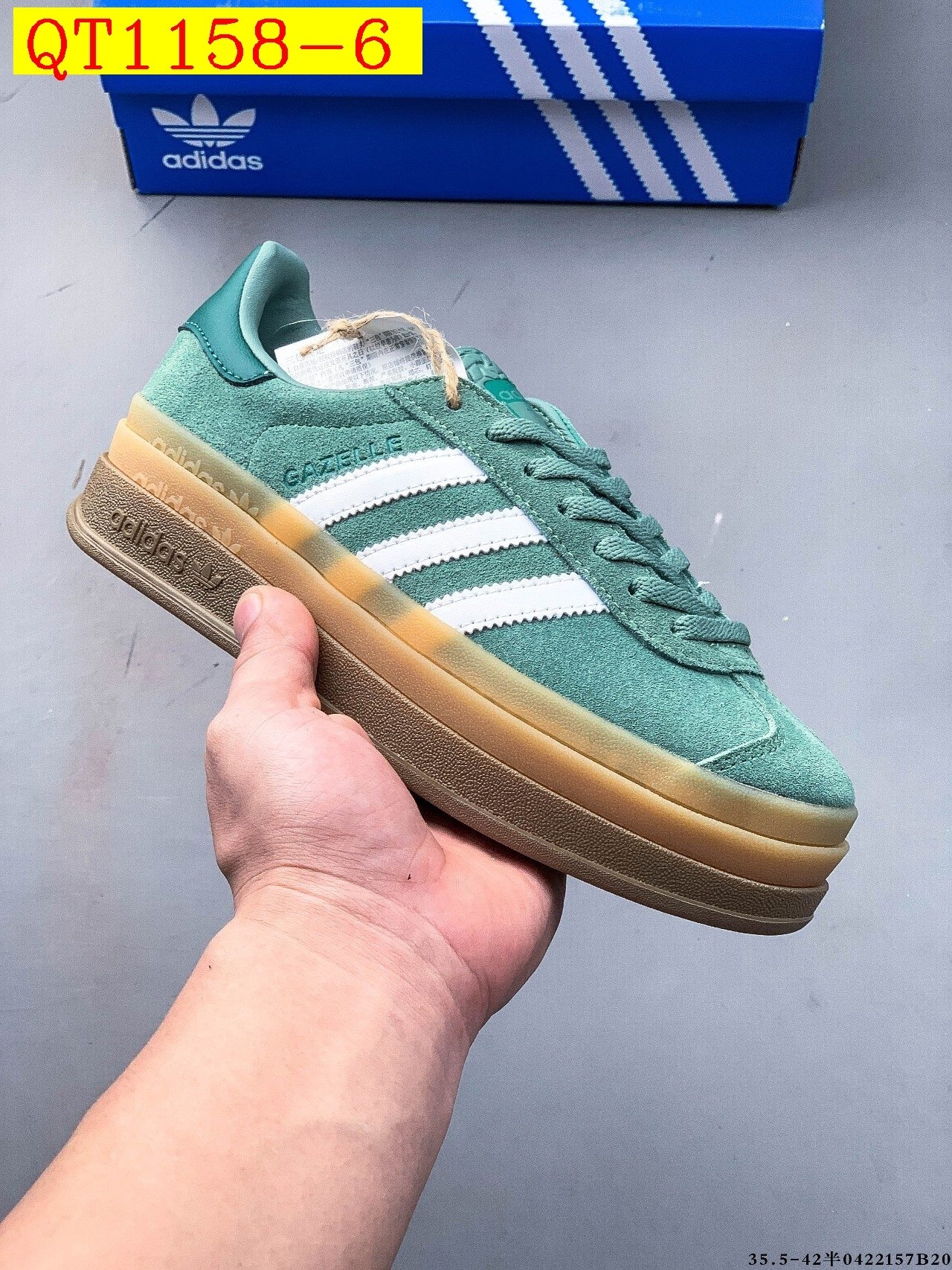 46$ Adidas Gazelle Bold W Size 35-40 622070 QT1158 gallery