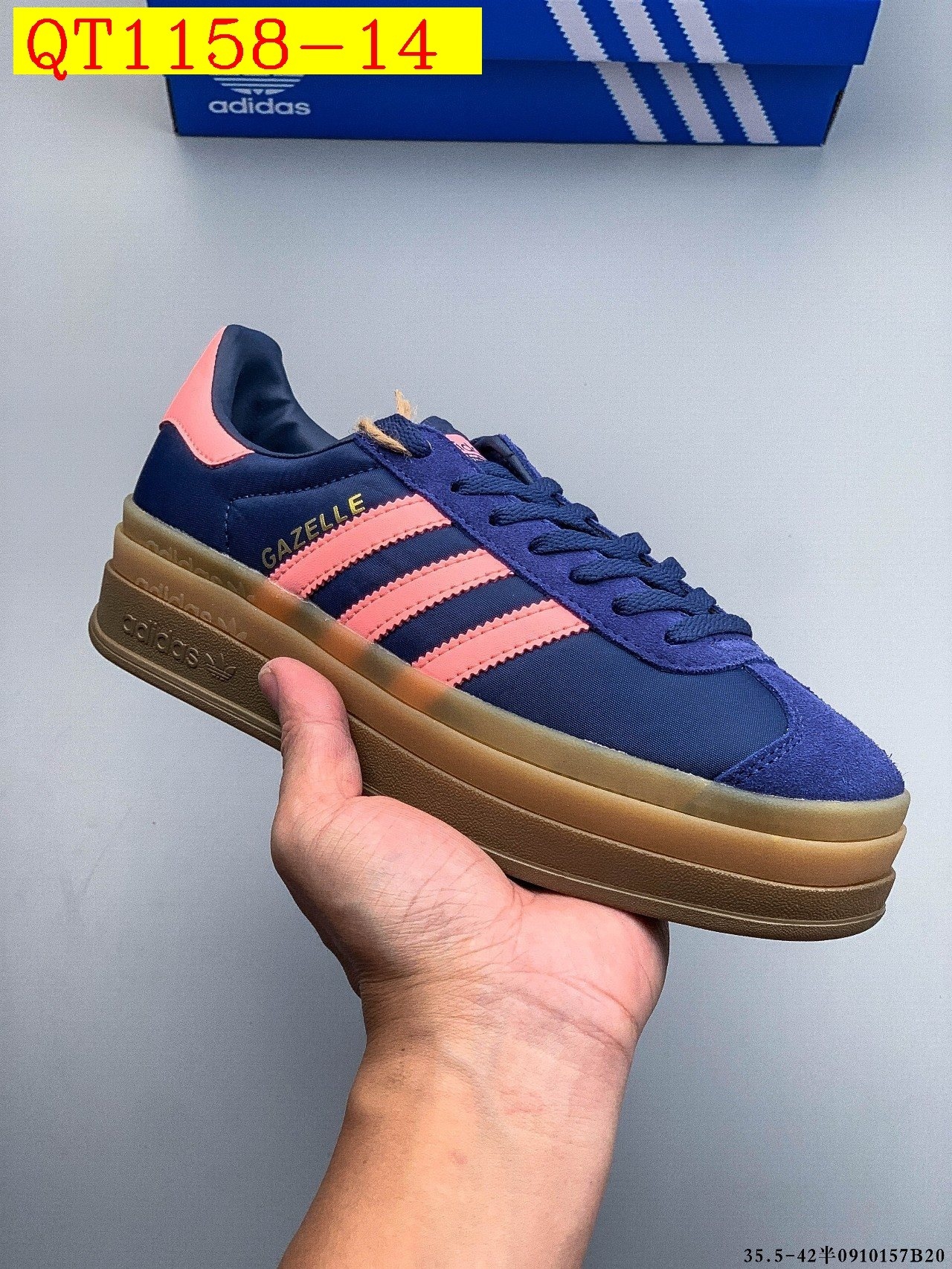 46$ Adidas Gazelle Bold W Size 35-40 622070 QT1158 gallery
