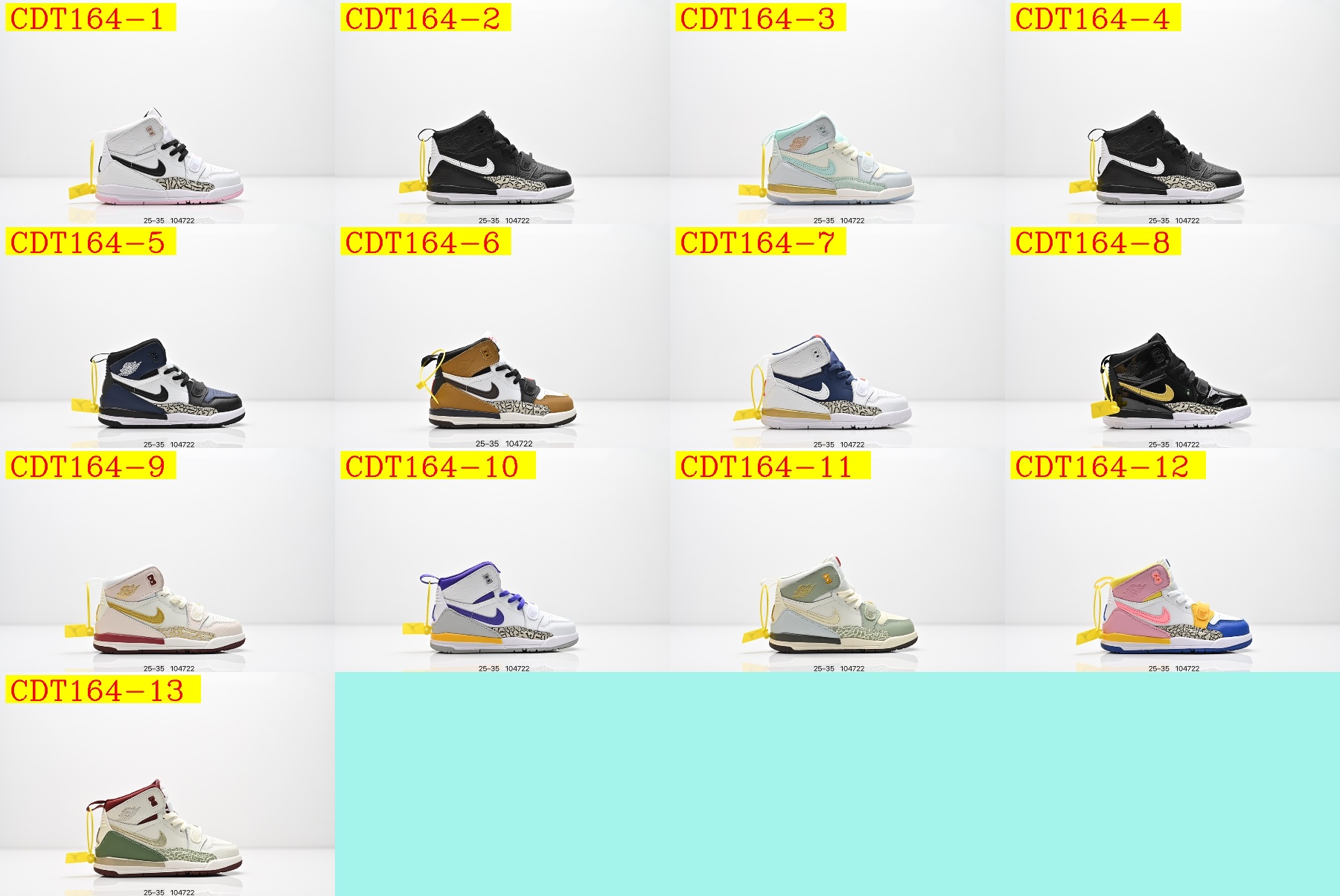 46$ Air Jordan Legacy 312 Command Force for kids size 25-35 022550 CDT164 gallery