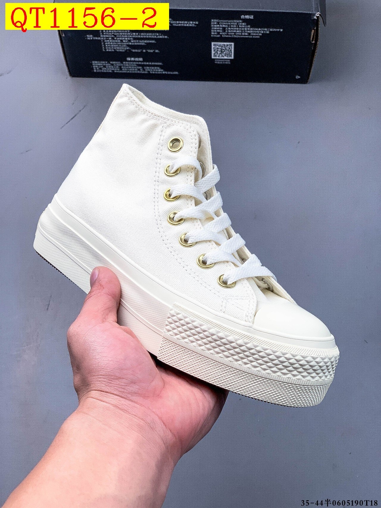 46$ CONVERSE All Star Platform Size 35-40 411840 QT1156 gallery