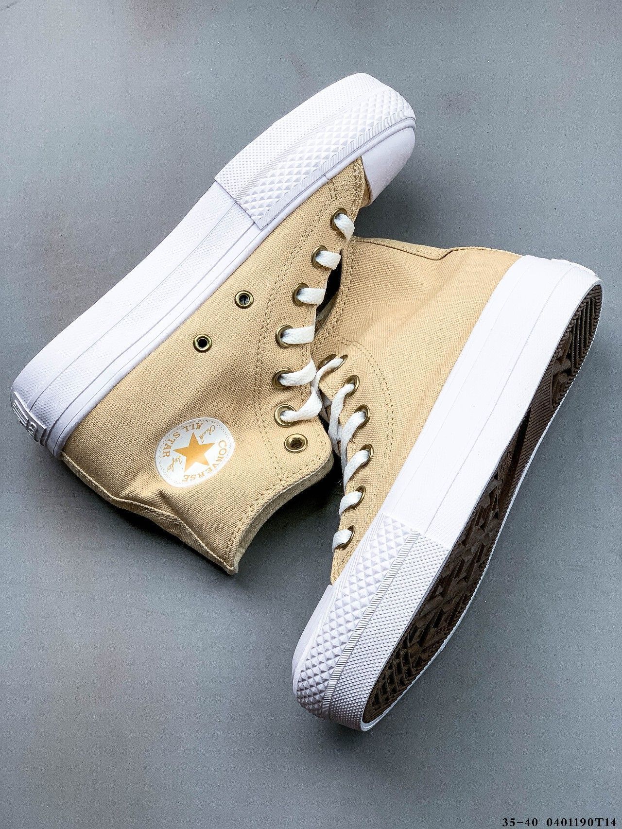 46$ CONVERSE All Star Platform Size 35-40 411840 QT1156 gallery