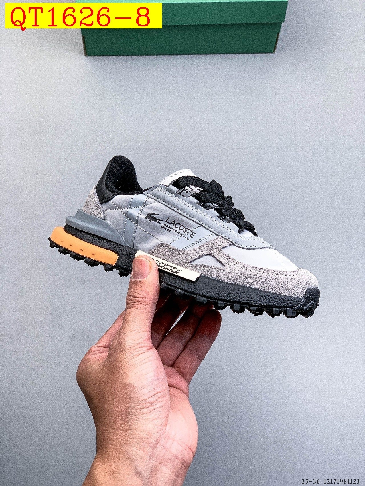 46$ LACOSTE 25 Shoes for kids Size 25-36 823380 QT1626 gallery