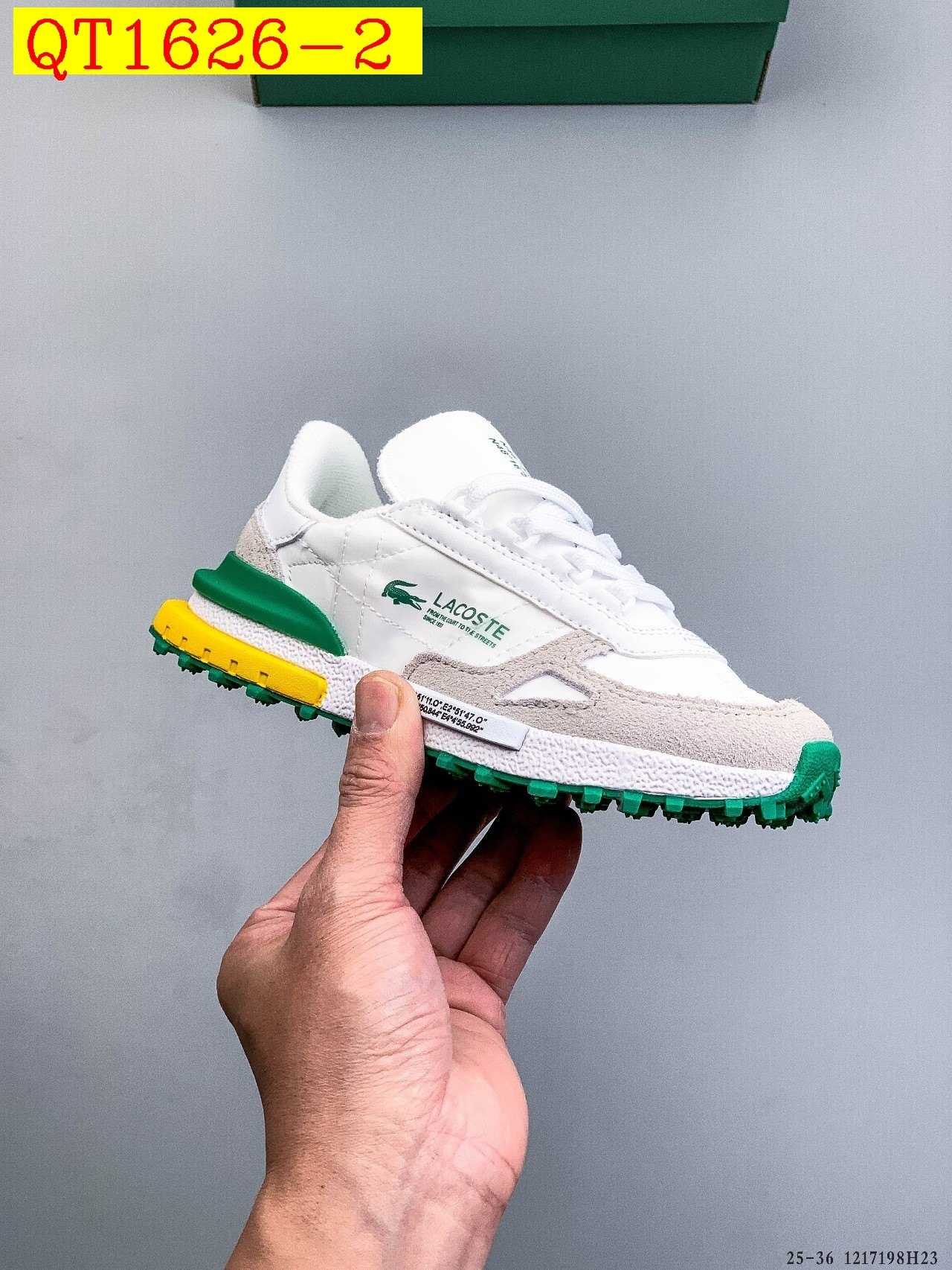 46$ LACOSTE 25 Shoes for kids Size 25-36 823380 QT1626 gallery