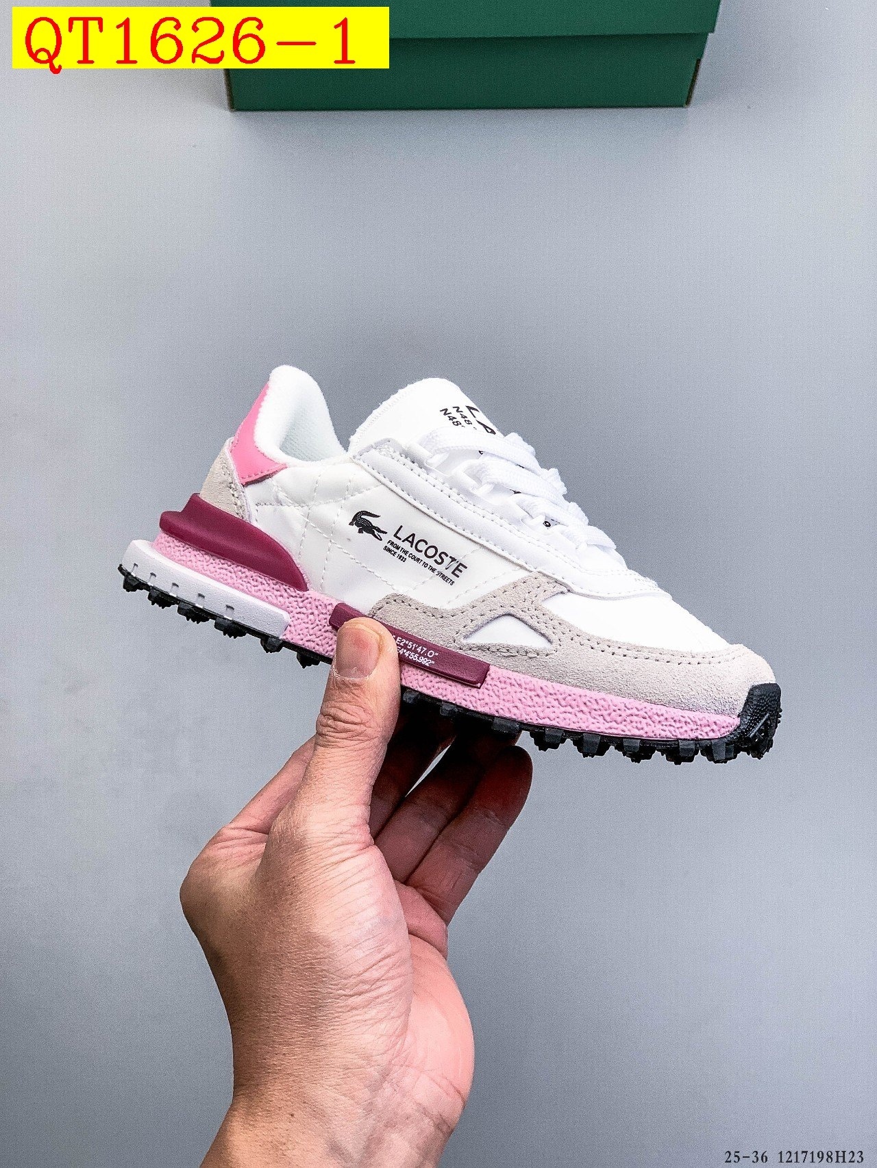 46$ LACOSTE 25 Shoes for kids Size 25-36 823380 QT1626 gallery