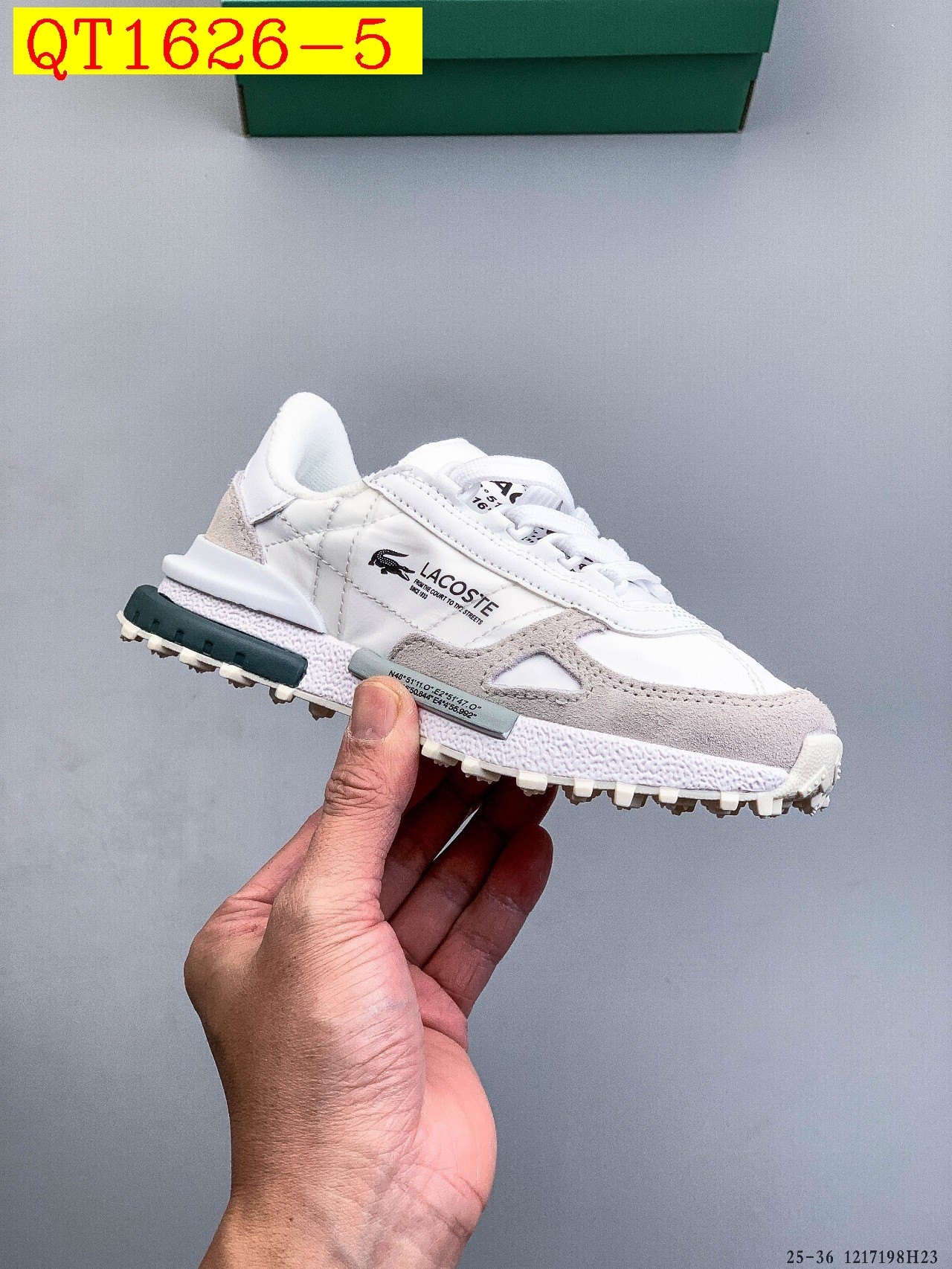 46$ LACOSTE 25 Shoes for kids Size 25-36 823380 QT1626 gallery