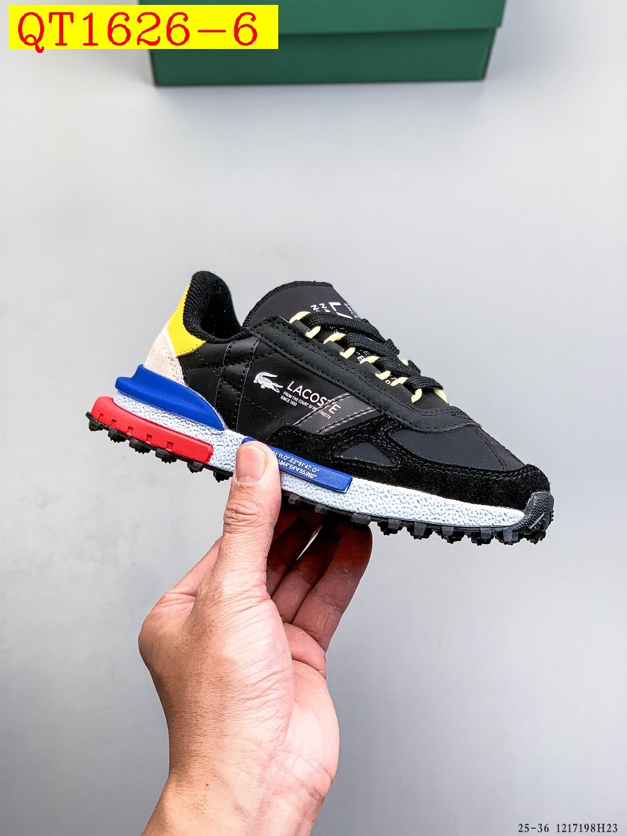 46$ LACOSTE 25 Shoes for kids Size 25-36 823380 QT1626 gallery