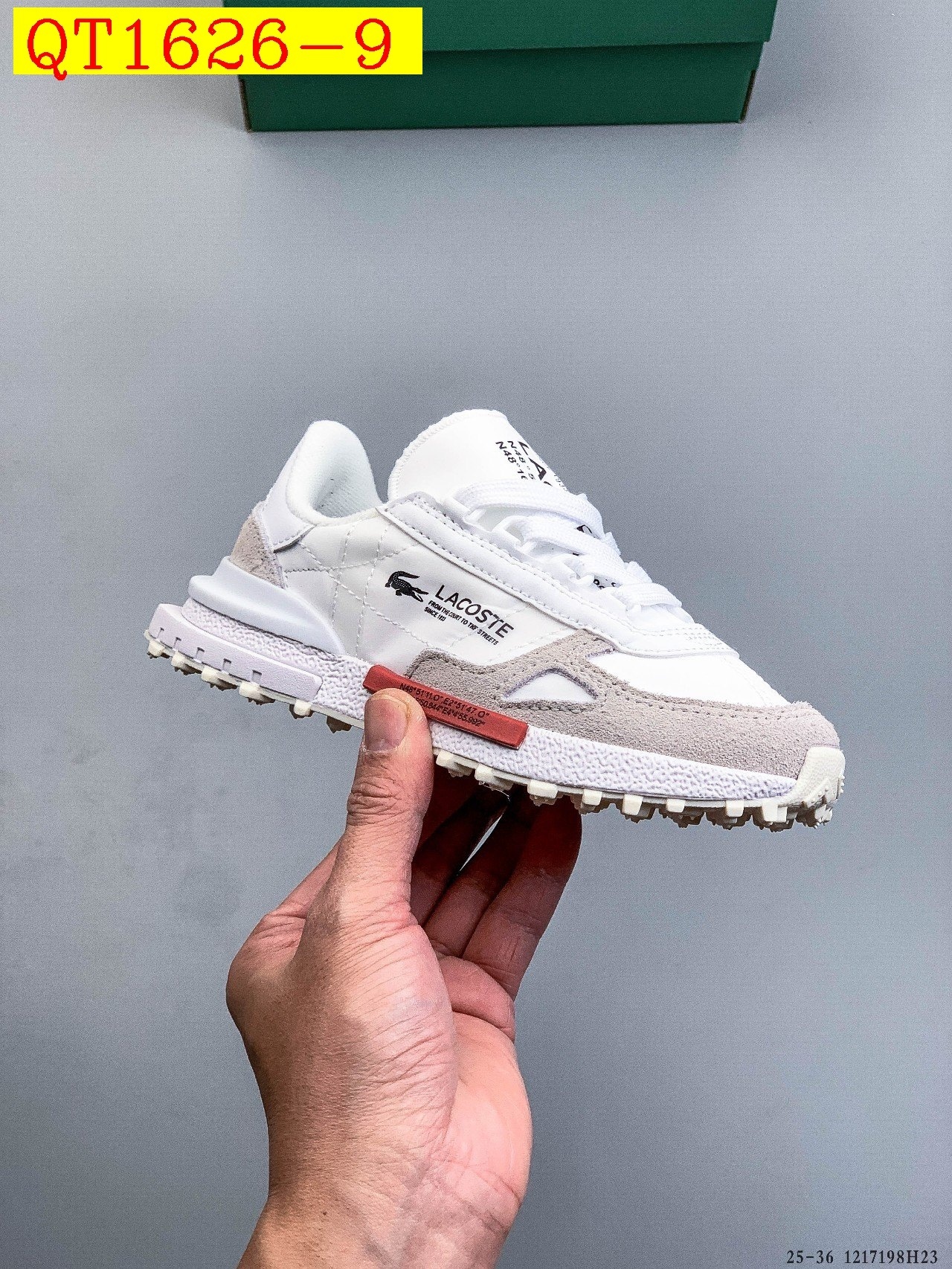 46$ LACOSTE 25 Shoes for kids Size 25-36 823380 QT1626 gallery