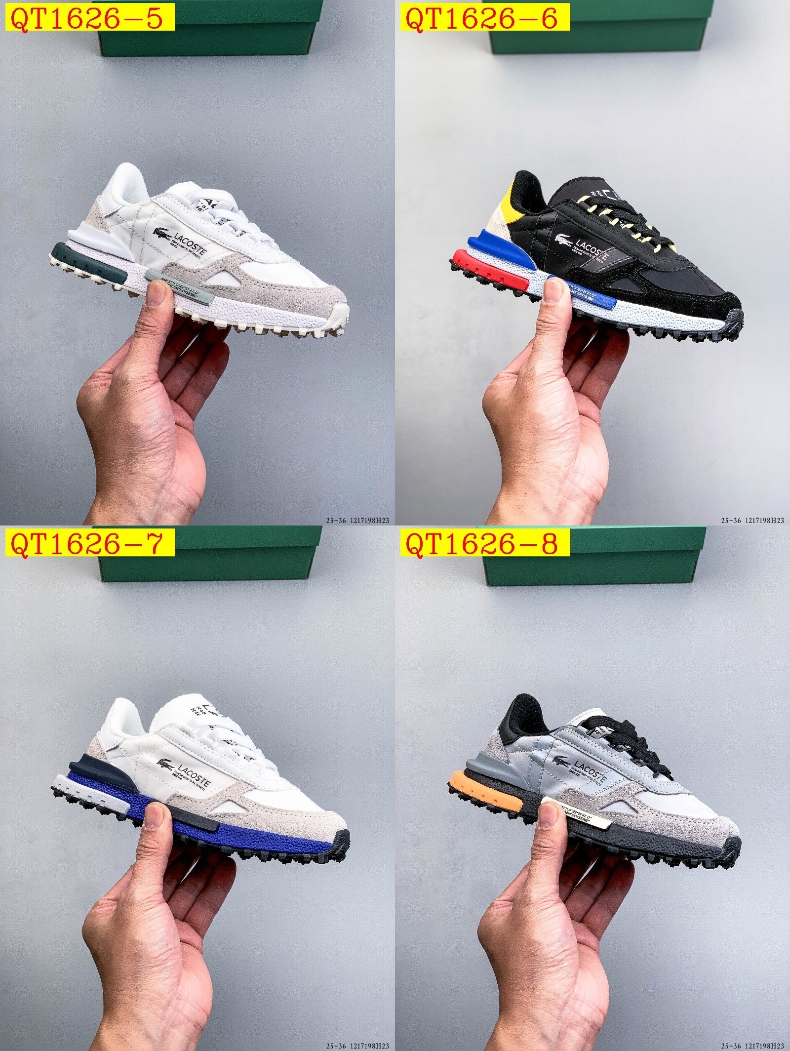 46$ LACOSTE 25 Shoes for kids Size 25-36 823380 QT1626 gallery