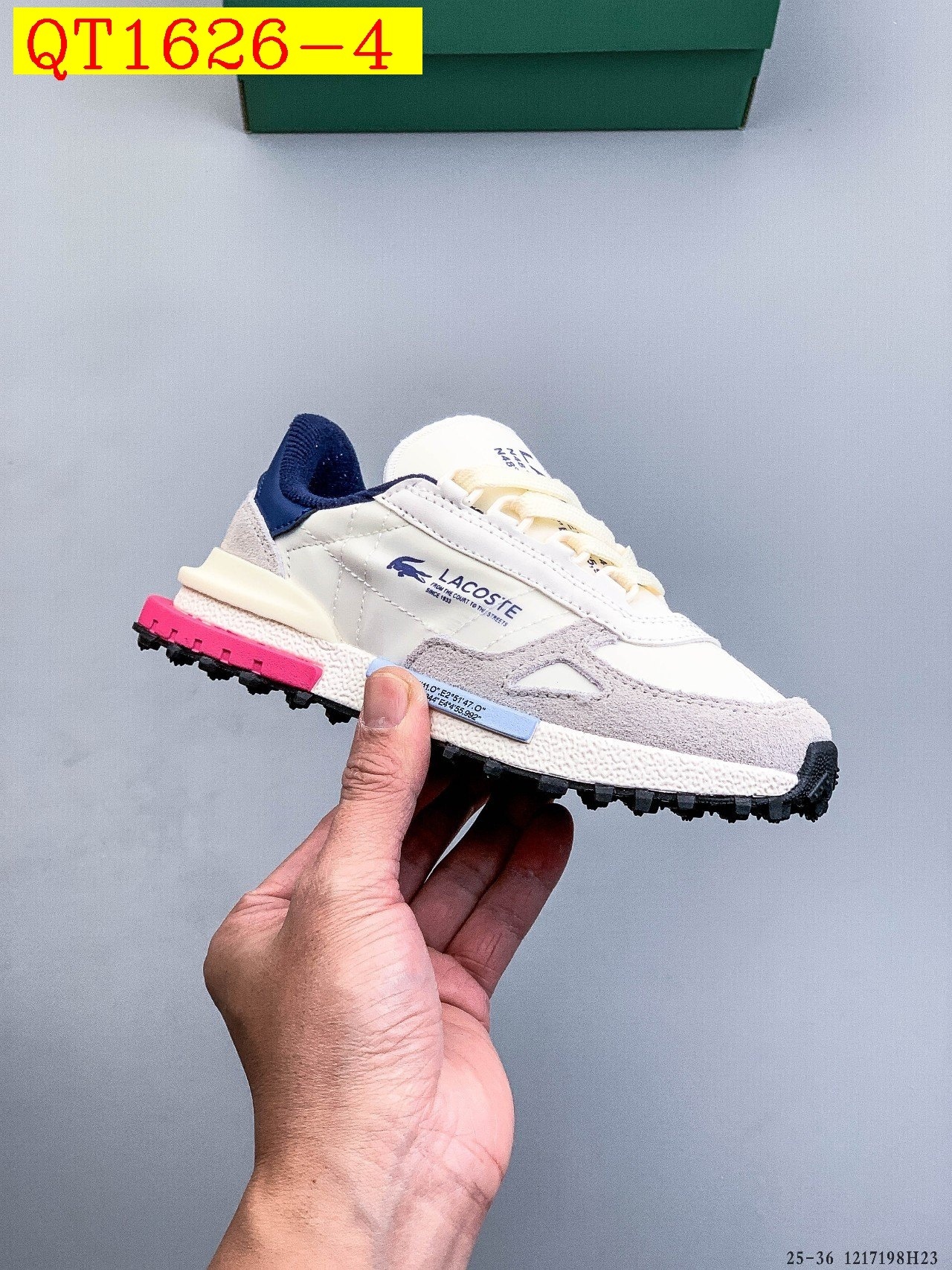 46$ LACOSTE 25 Shoes for kids Size 25-36 823380 QT1626 gallery