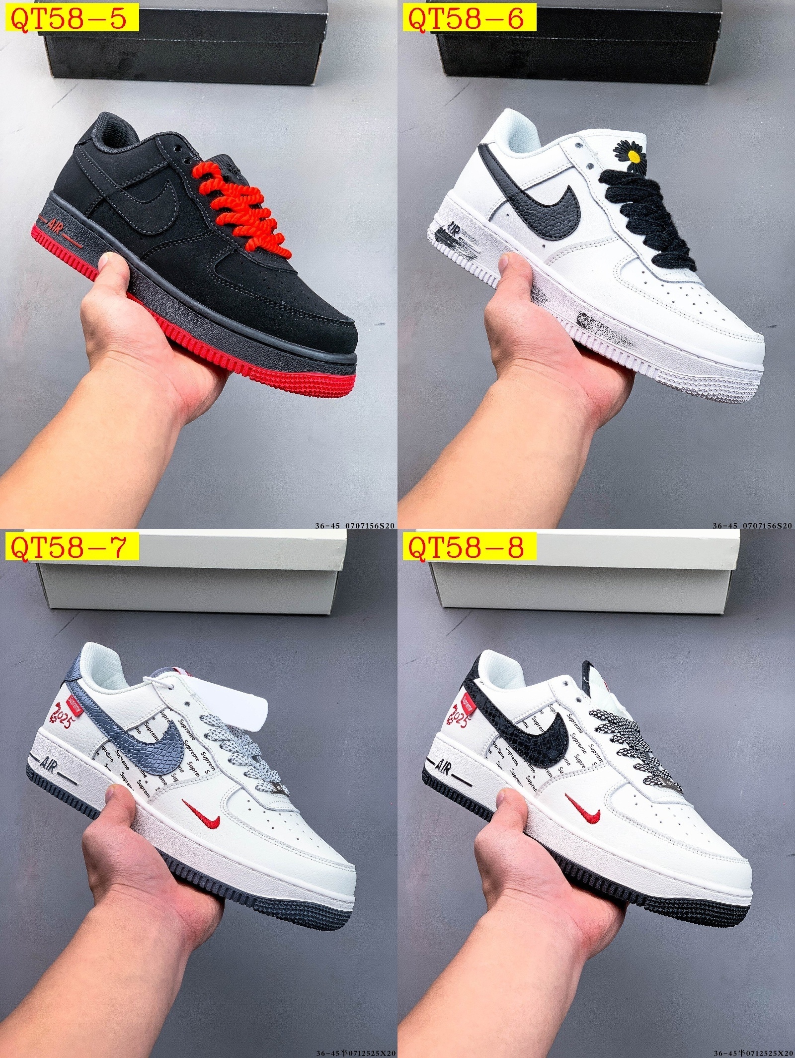 46$ Nike Air Force 1 Low size 36-45 half 425060 QT58 gallery