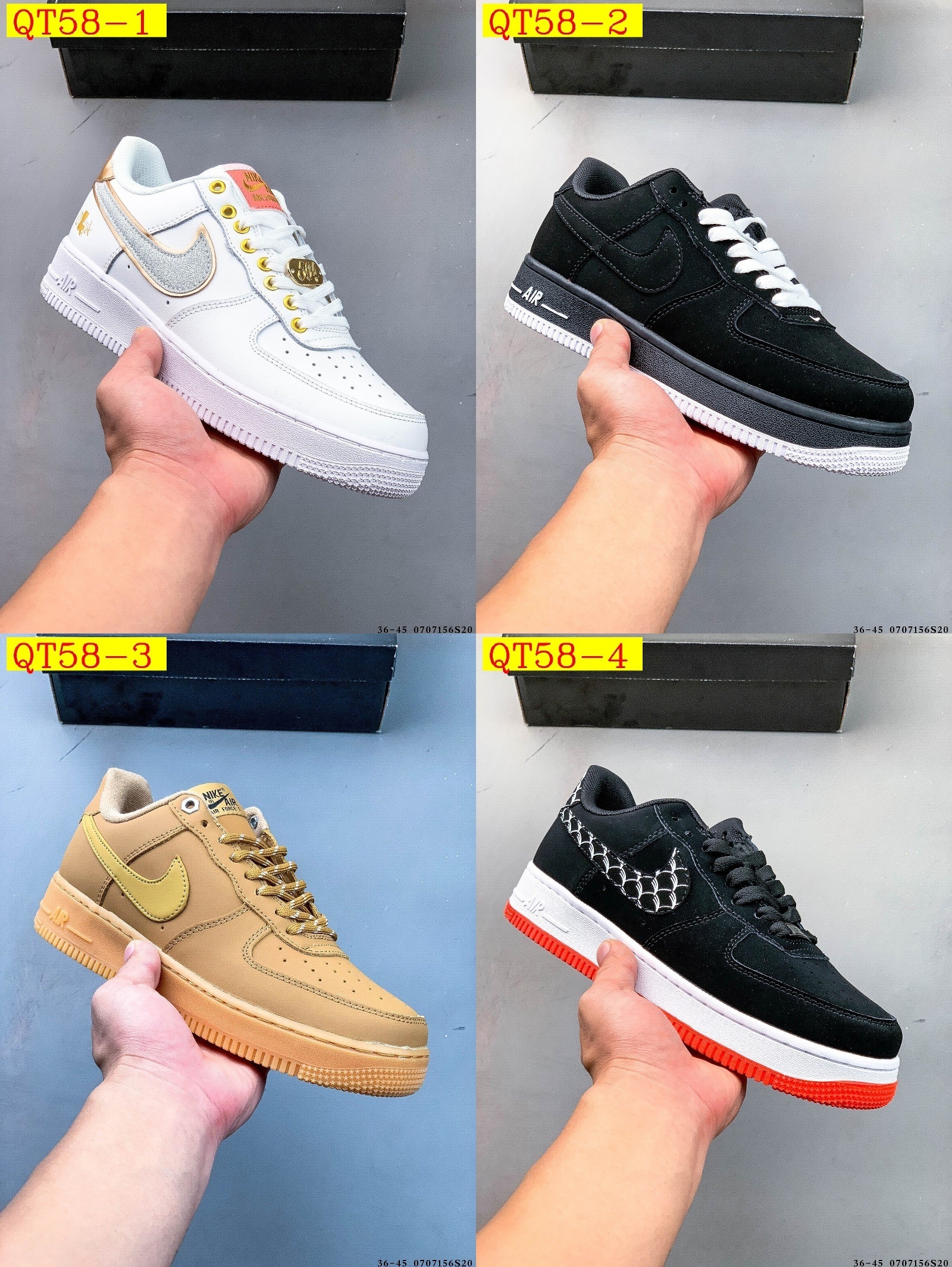 46$ Nike Air Force 1 Low size 36-45 half 425060 QT58 gallery