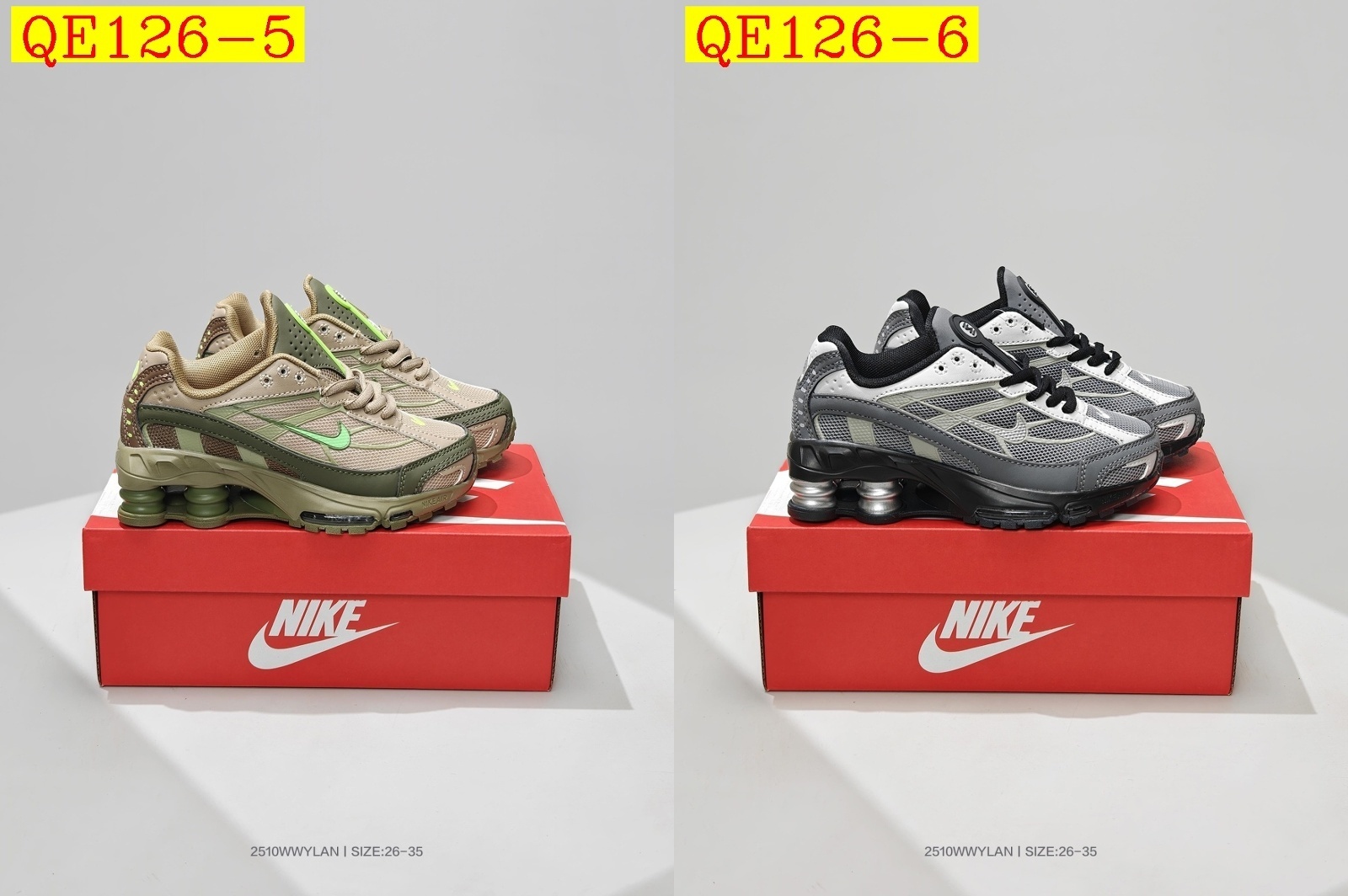 46$ Nike Shox Ride 2 SP for kids Size 26-35 527350 QE126 gallery