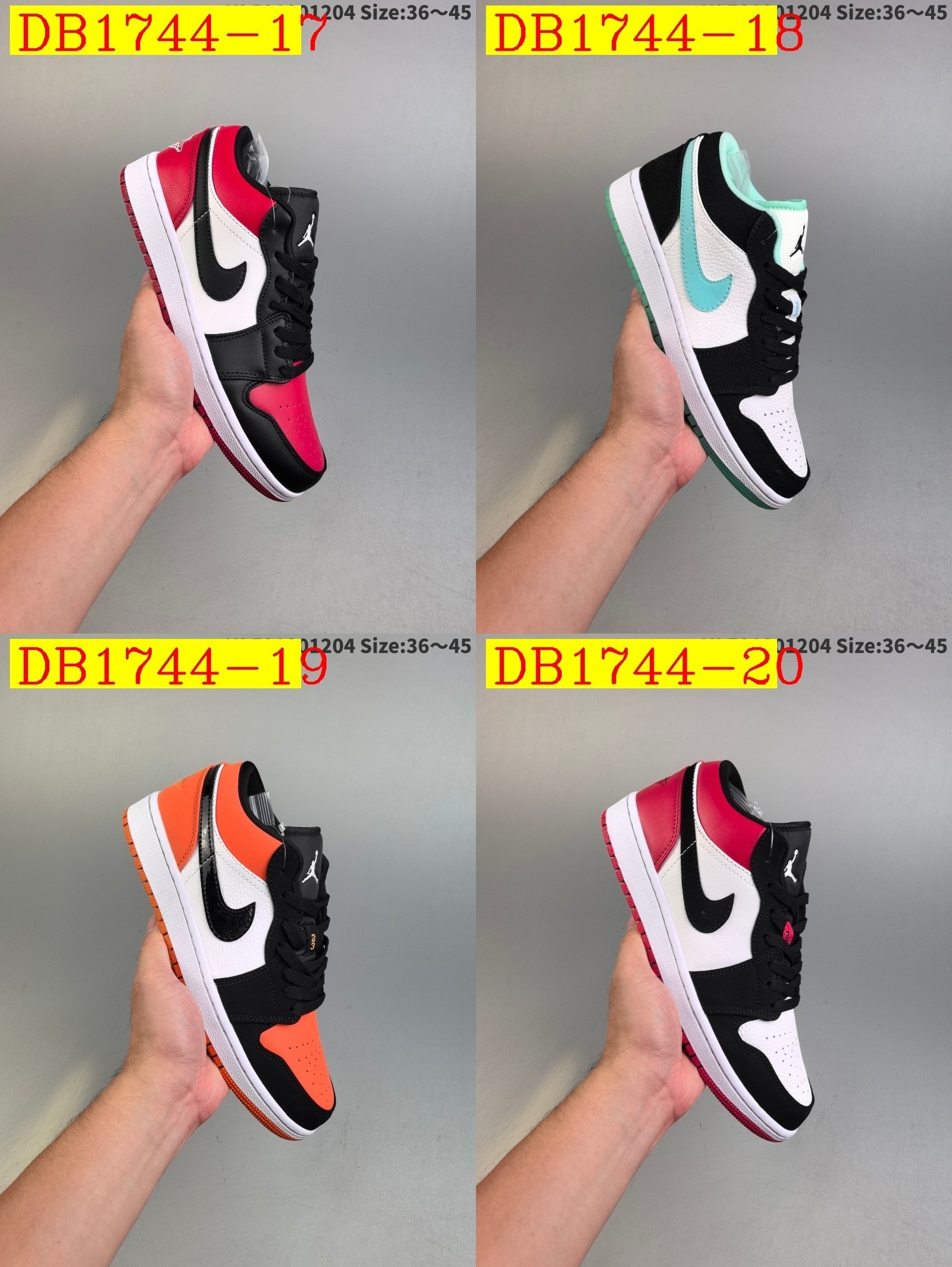 46$ dh Air Jordan 1 Low AJ1 size 36-45 42106024813 DB1744 gallery