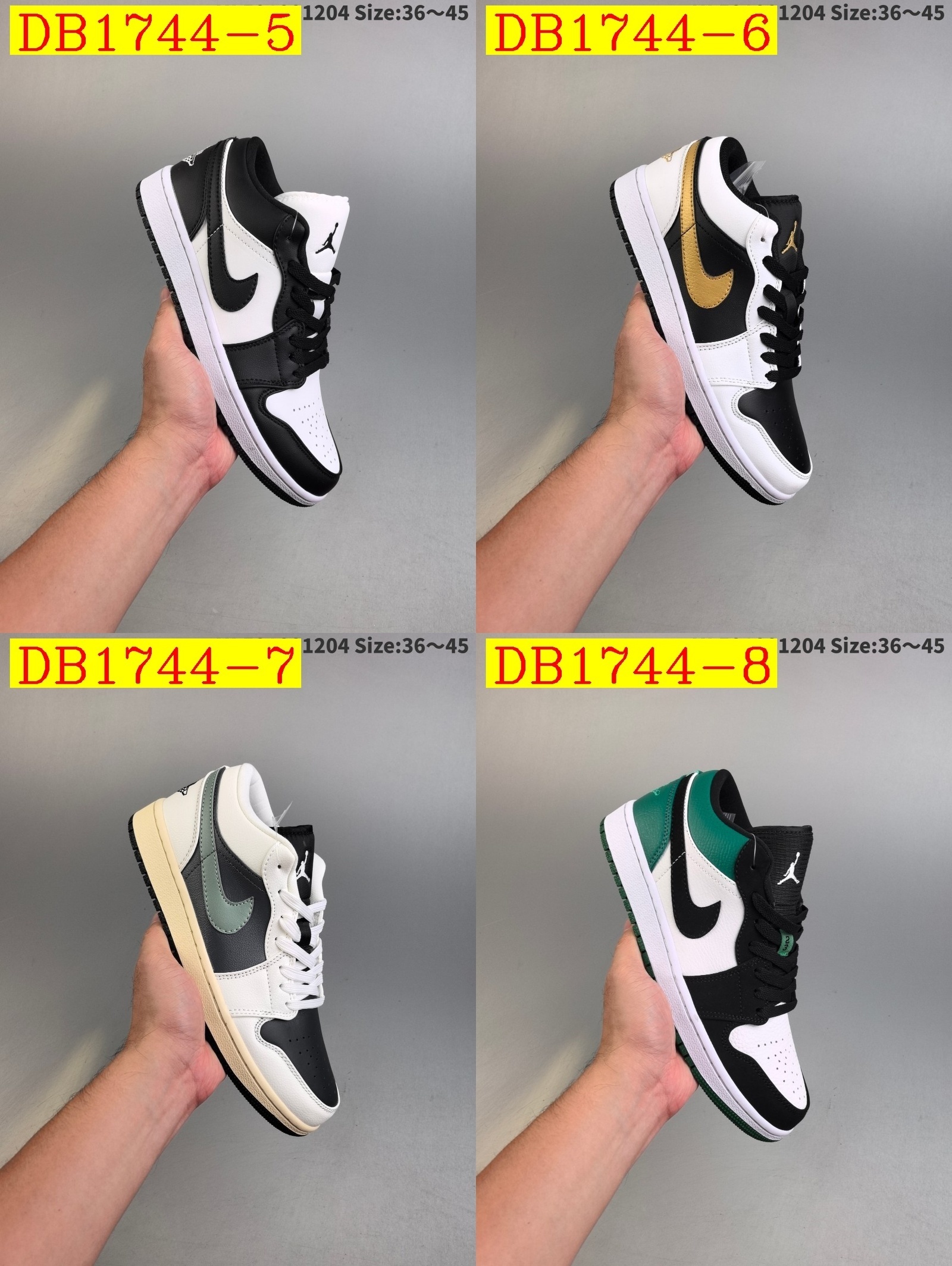 46$ dh Air Jordan 1 Low AJ1 size 36-45 42106024813 DB1744 gallery